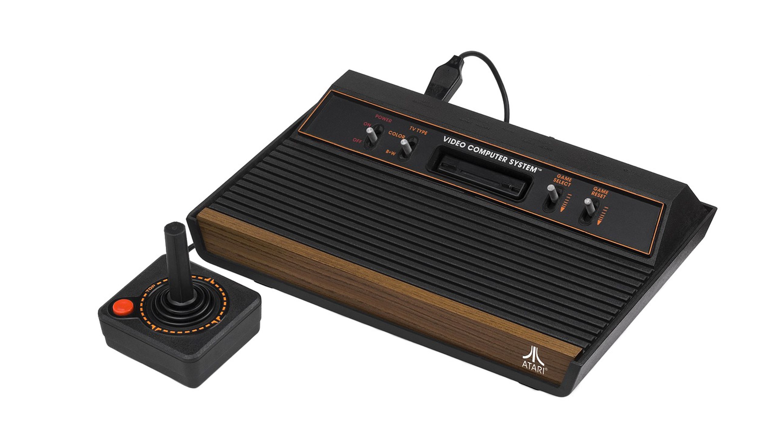 Atari 2600 console on a white background