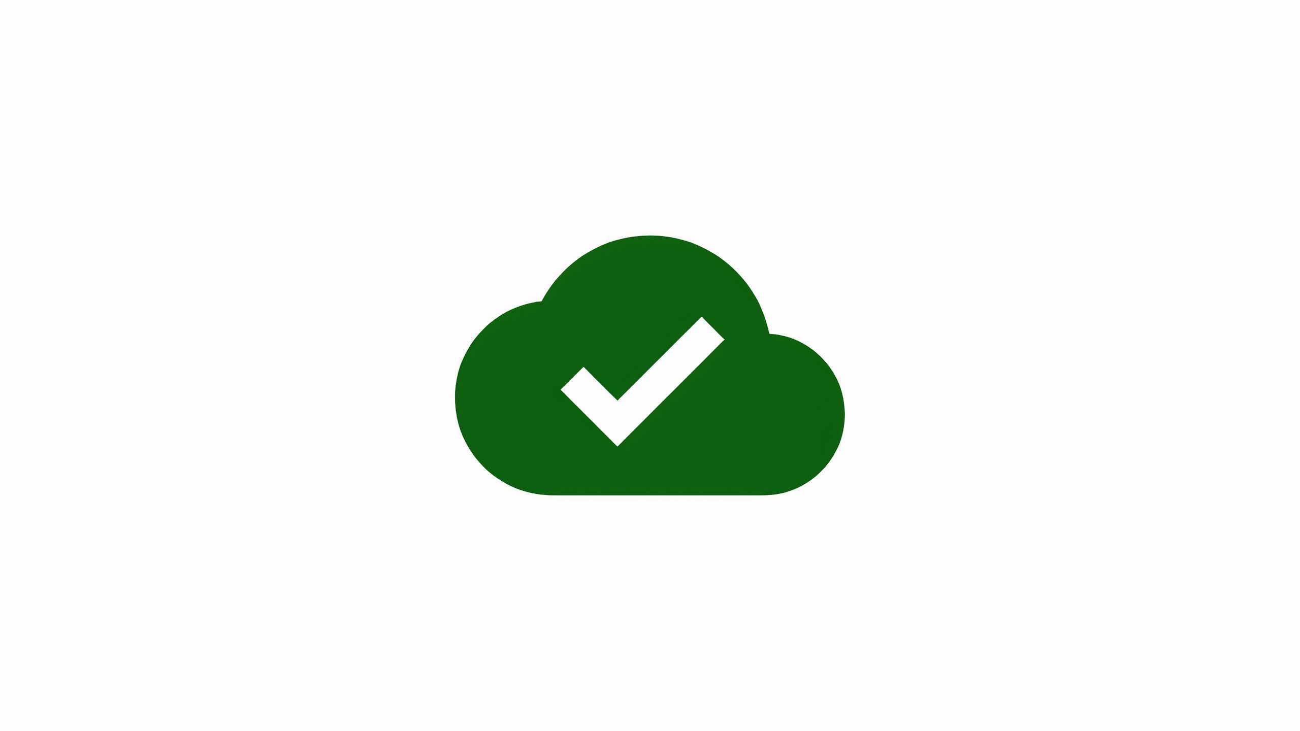 Cloud backup checker icon