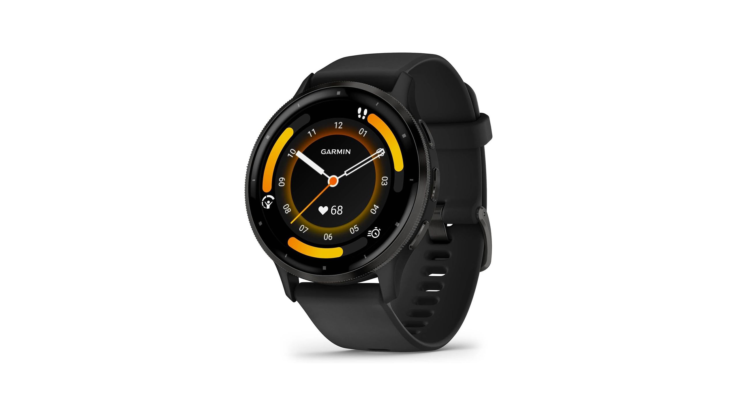 The Garmin Venu 3 is placed against a white background. 