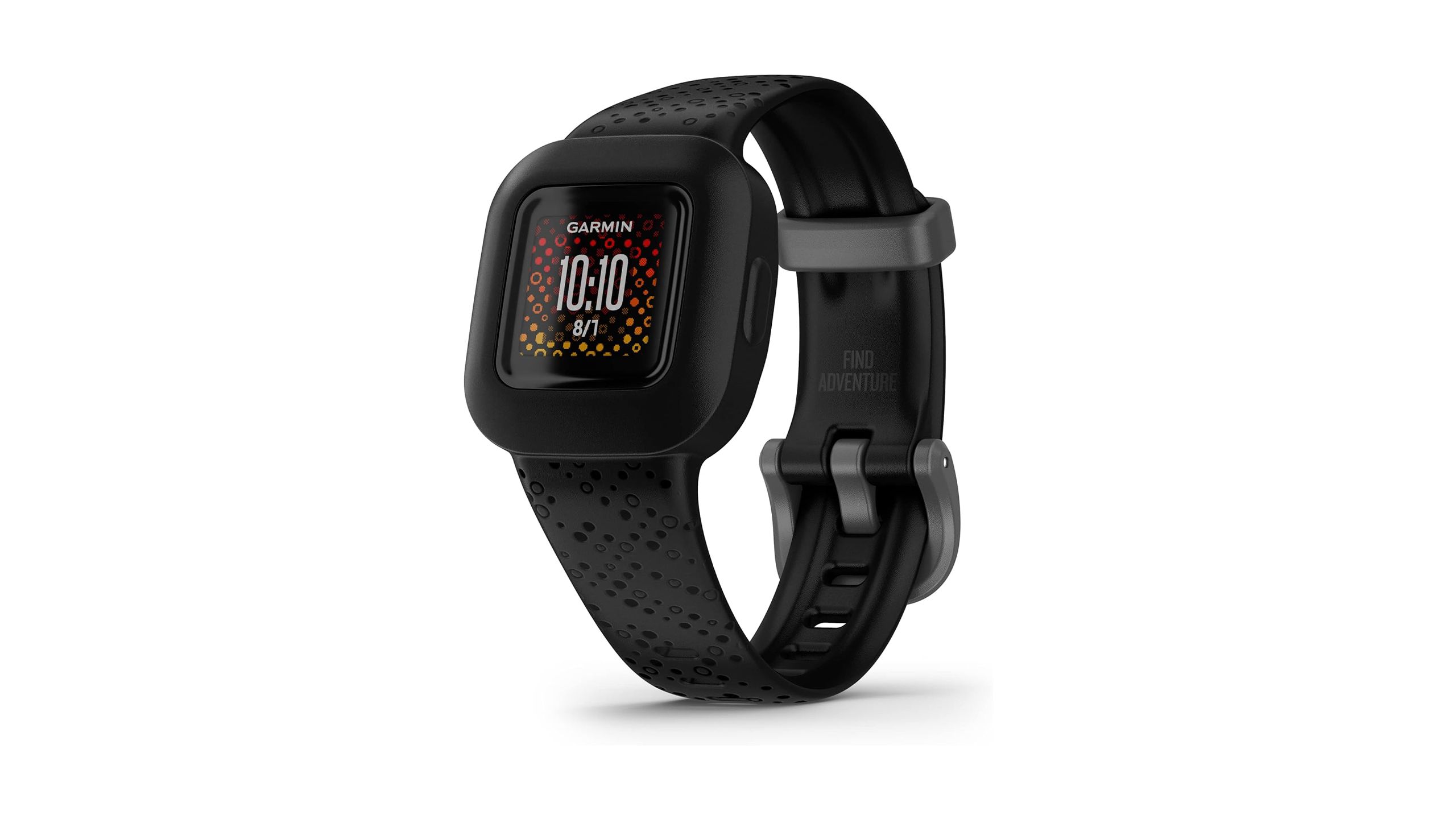 The Garmin Vivofit Jr. 3 is placed against a white background. 