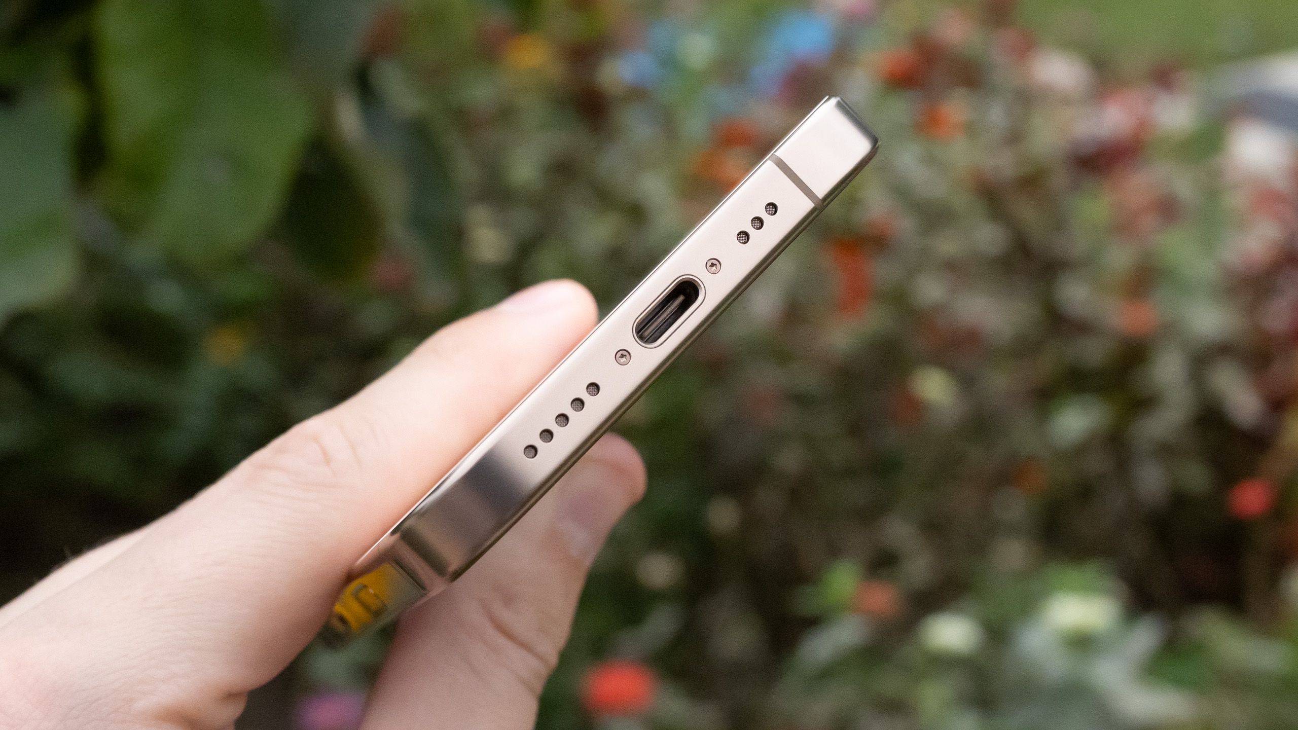 The iPhone 16 Pro's USB-C port