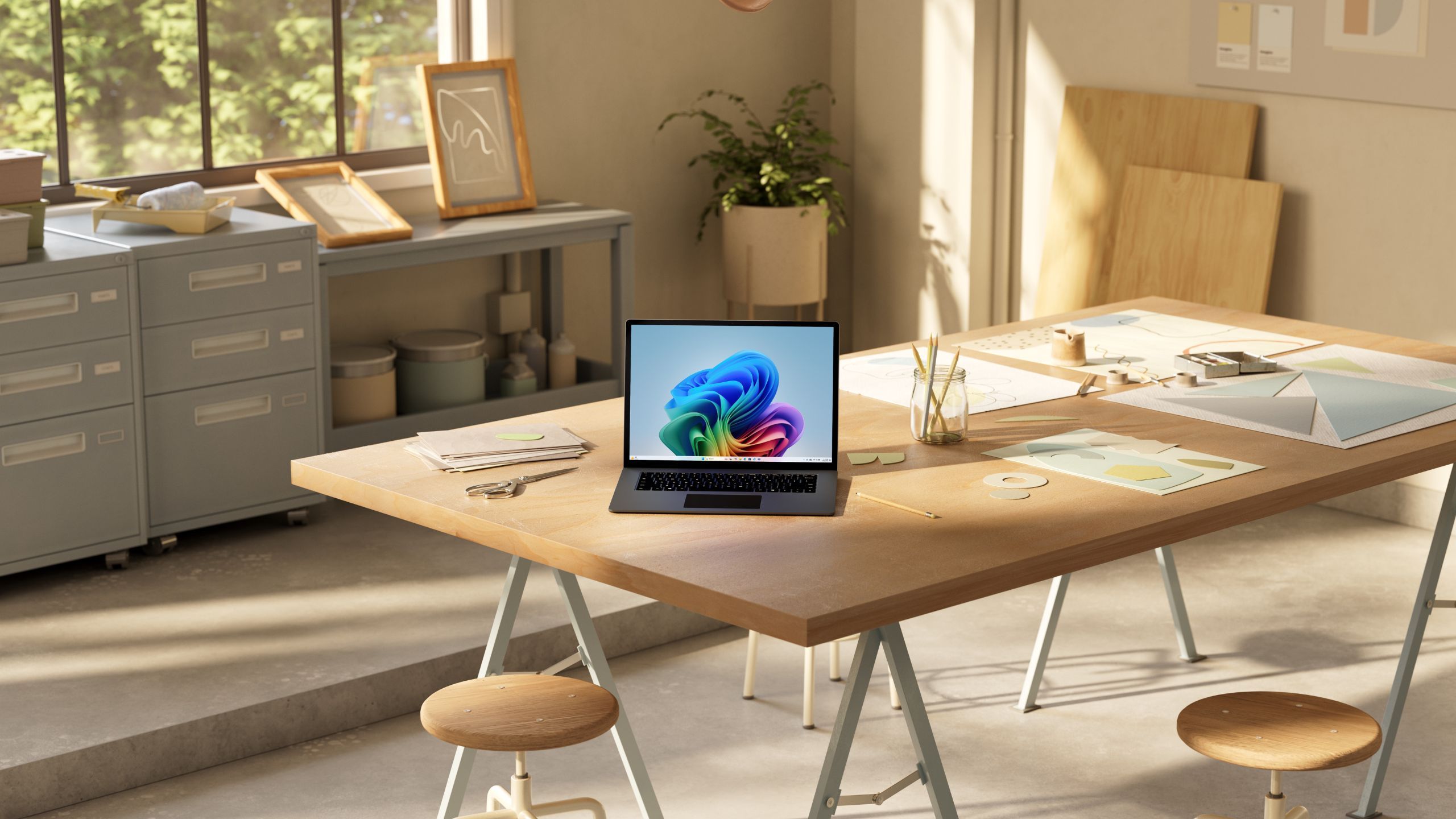 Microsoft Windows 11 Copilot PC on a table