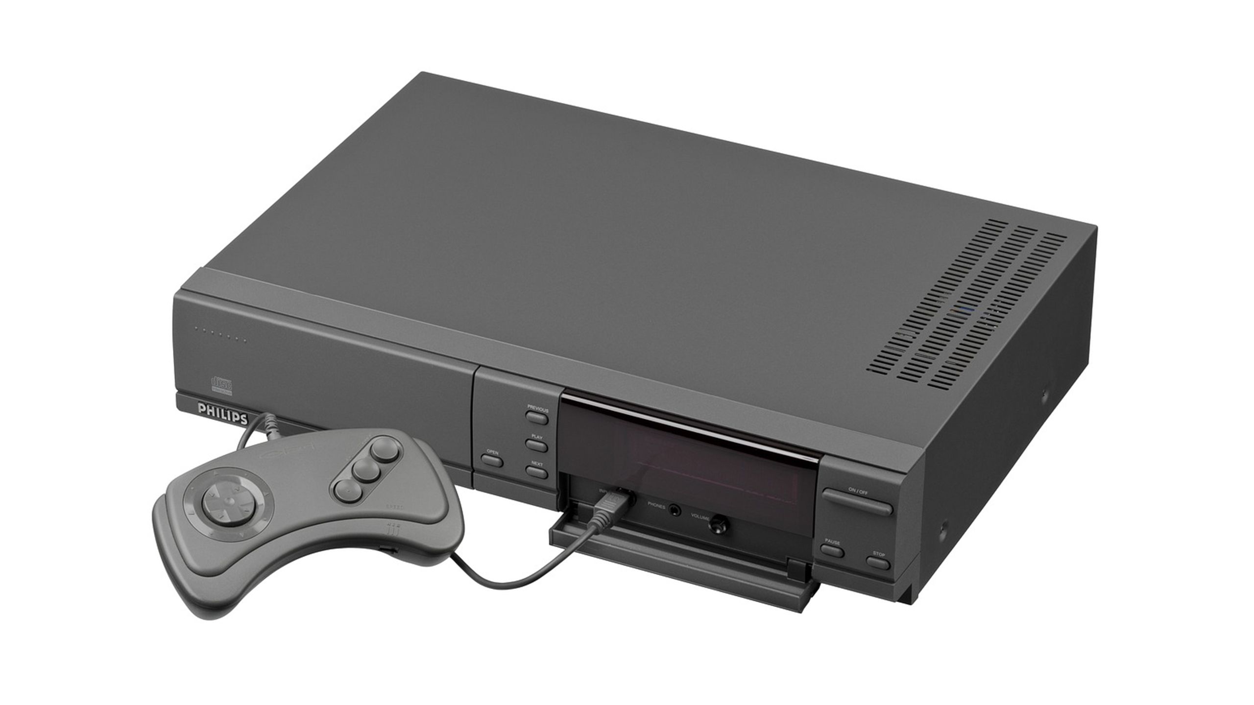 Philips CD-i console on white background