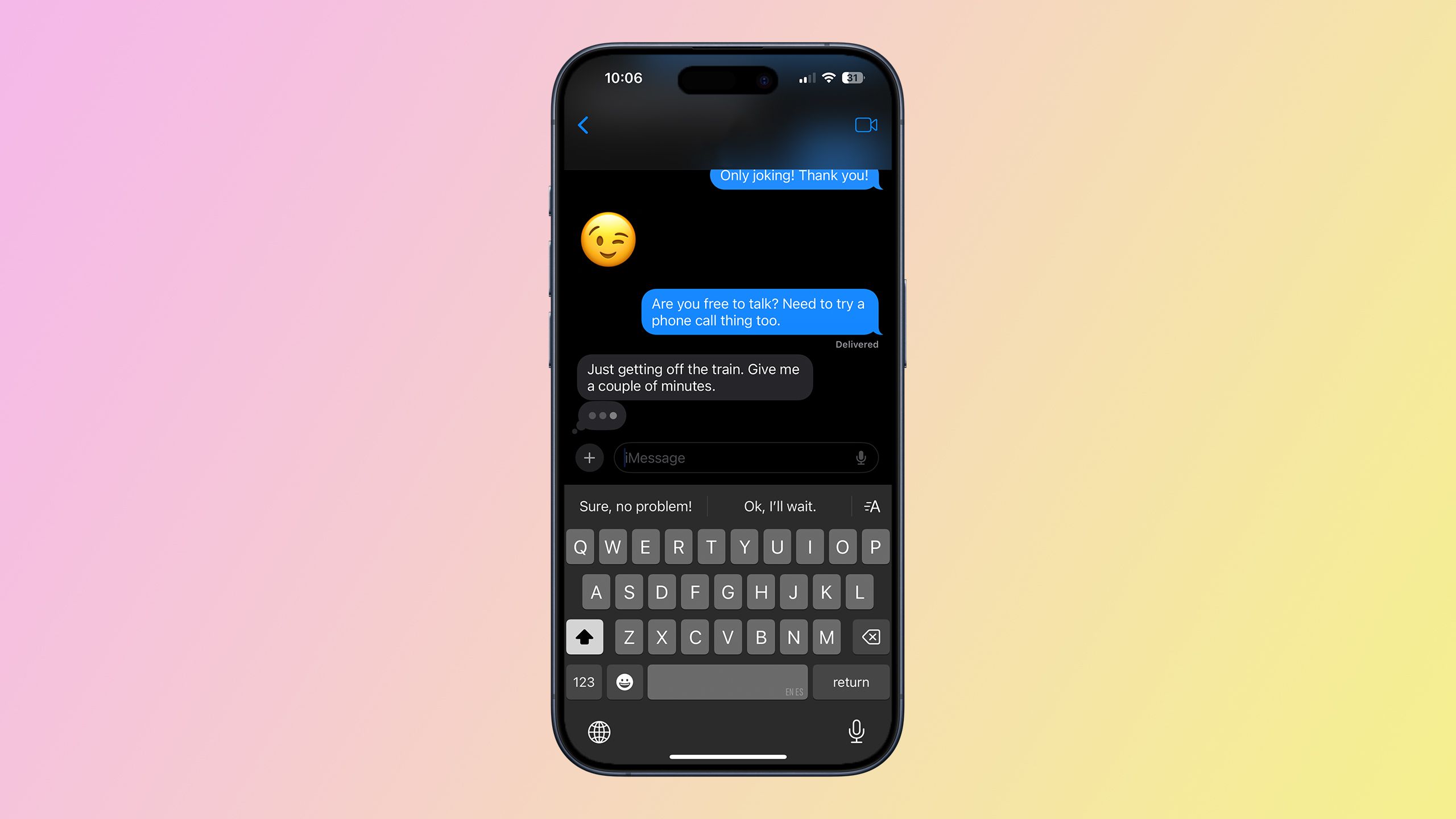 Smart replies in iOS 18.1