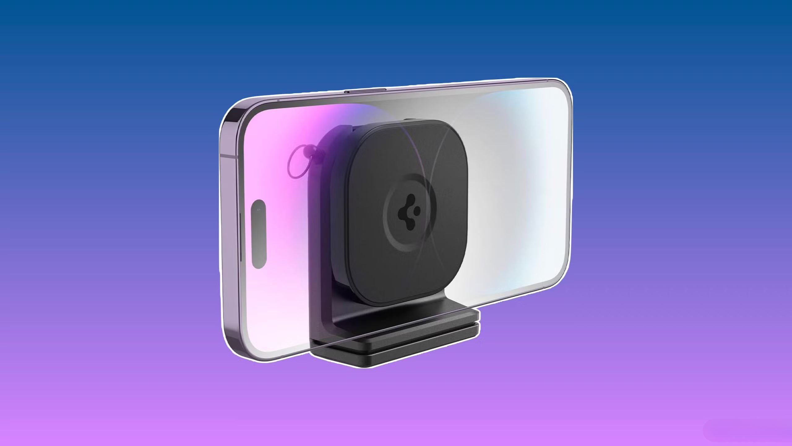 Spigen Travel Mount with an iPhone. 