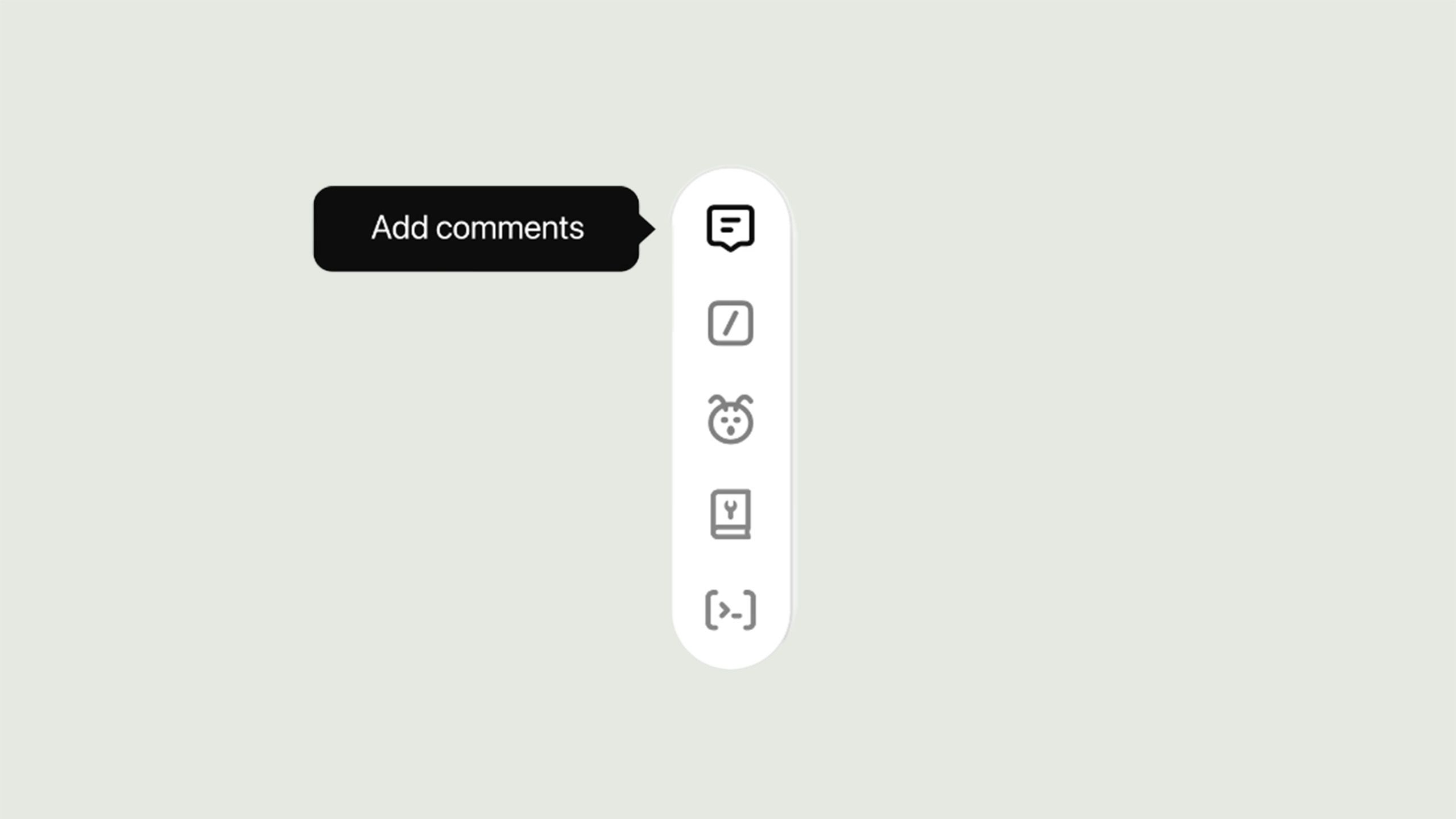 Add comments tool in canvas in ChatGPT app