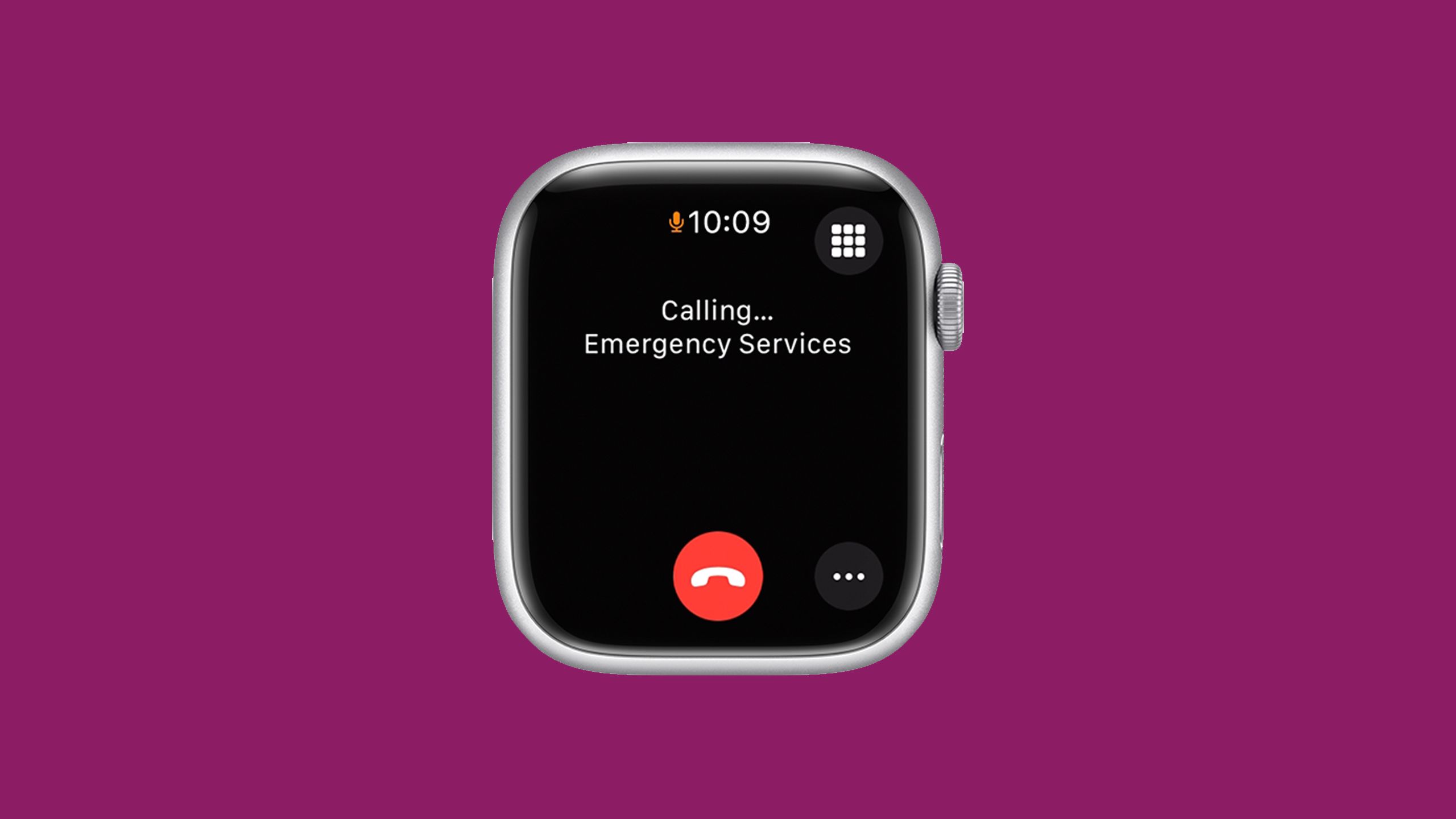 Emergency SOS on an Apple Watch.