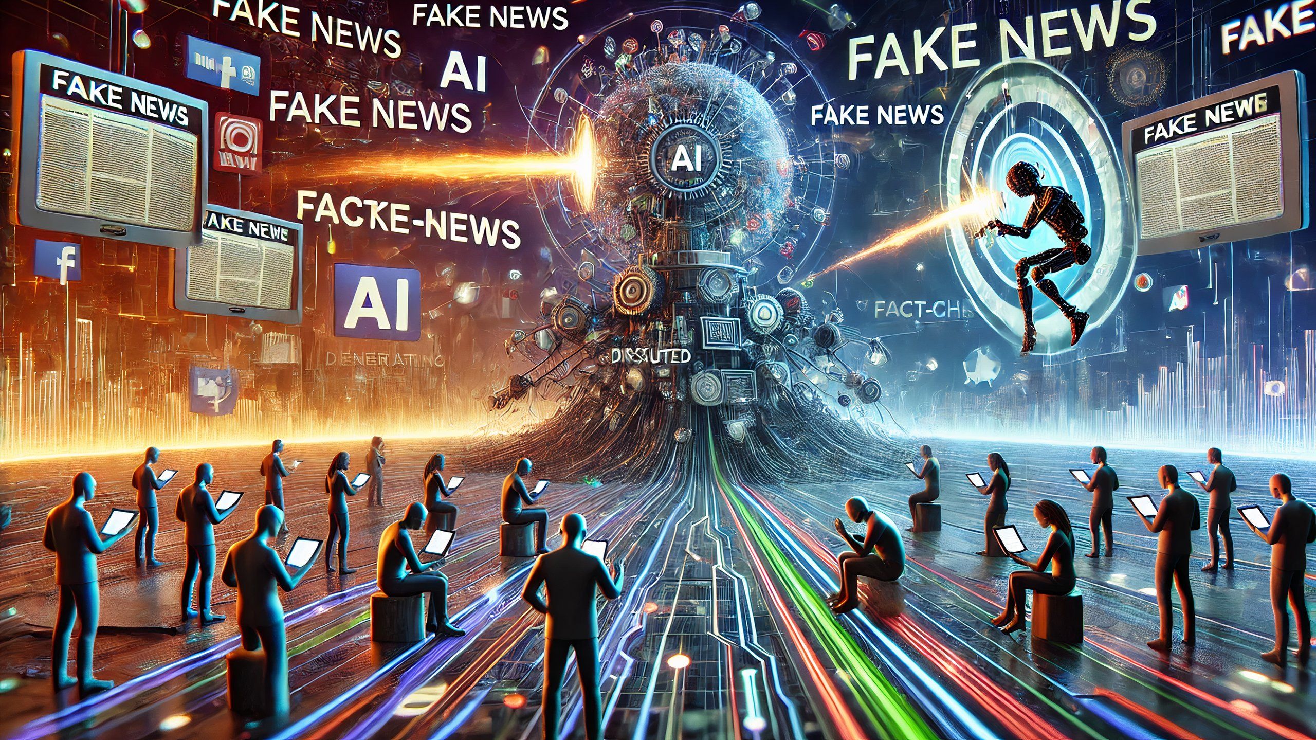 DALL·E_Representative of Artificial Intelligence and Fake News