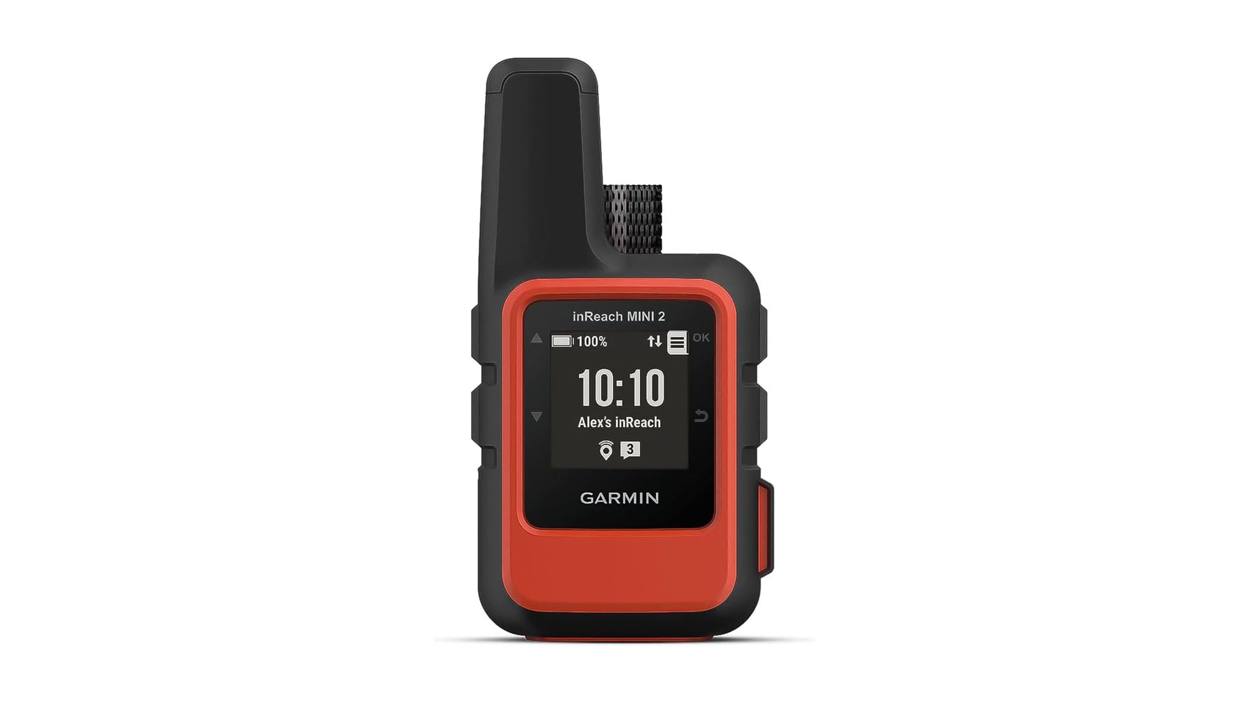 The Garmin inReach Mini 2 sits against a white background. 