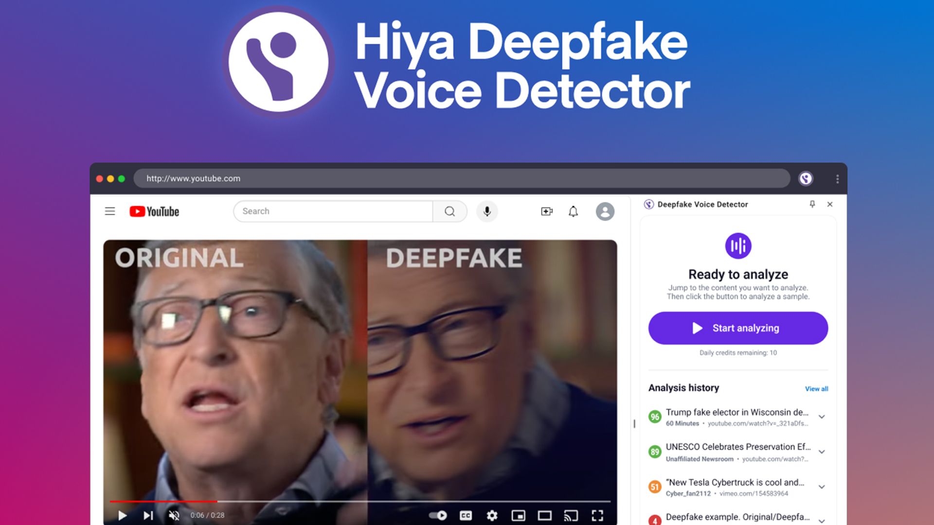 Hiya Voice Detector app