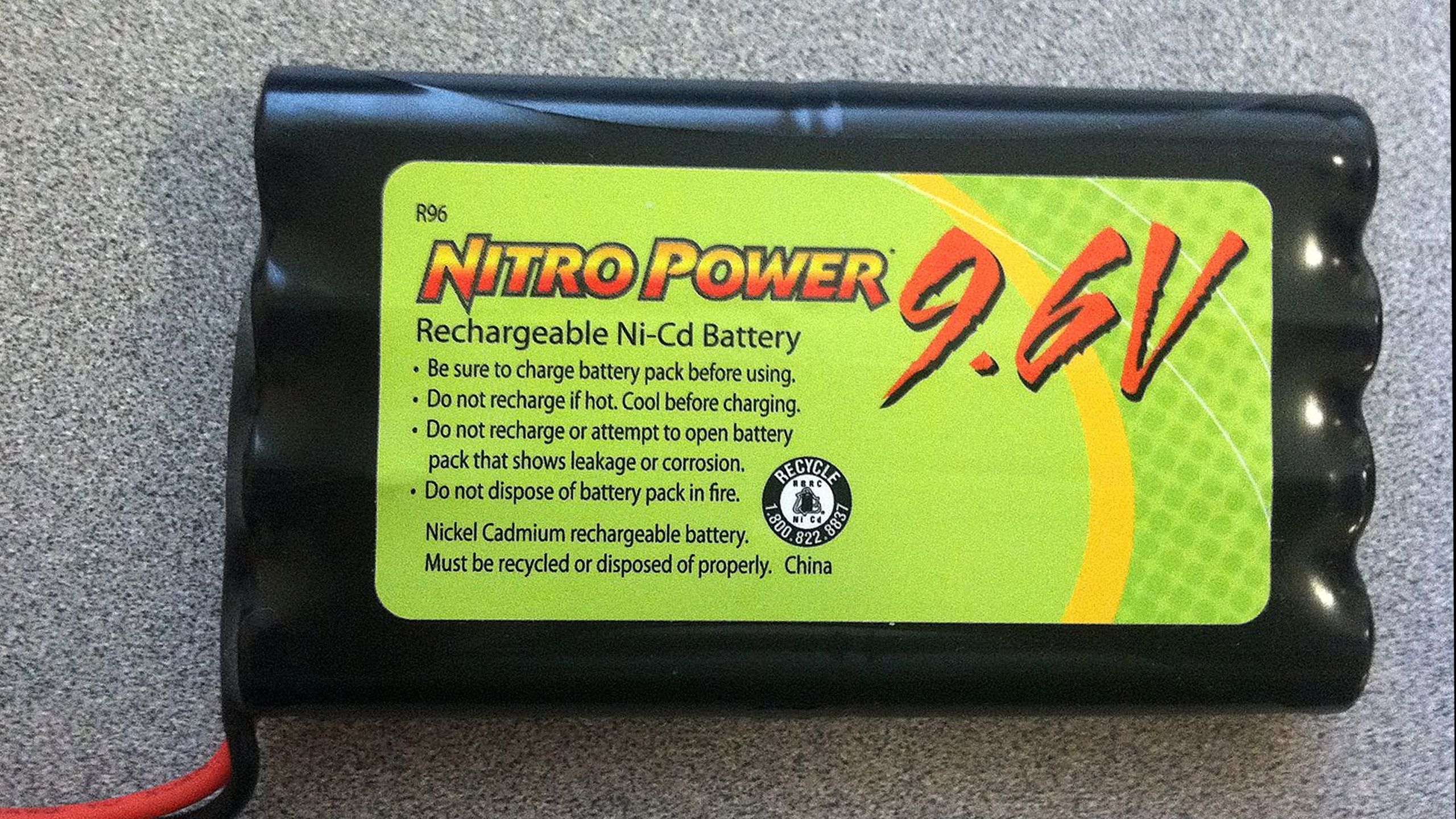 A generic-use nickel-cadmium battery.