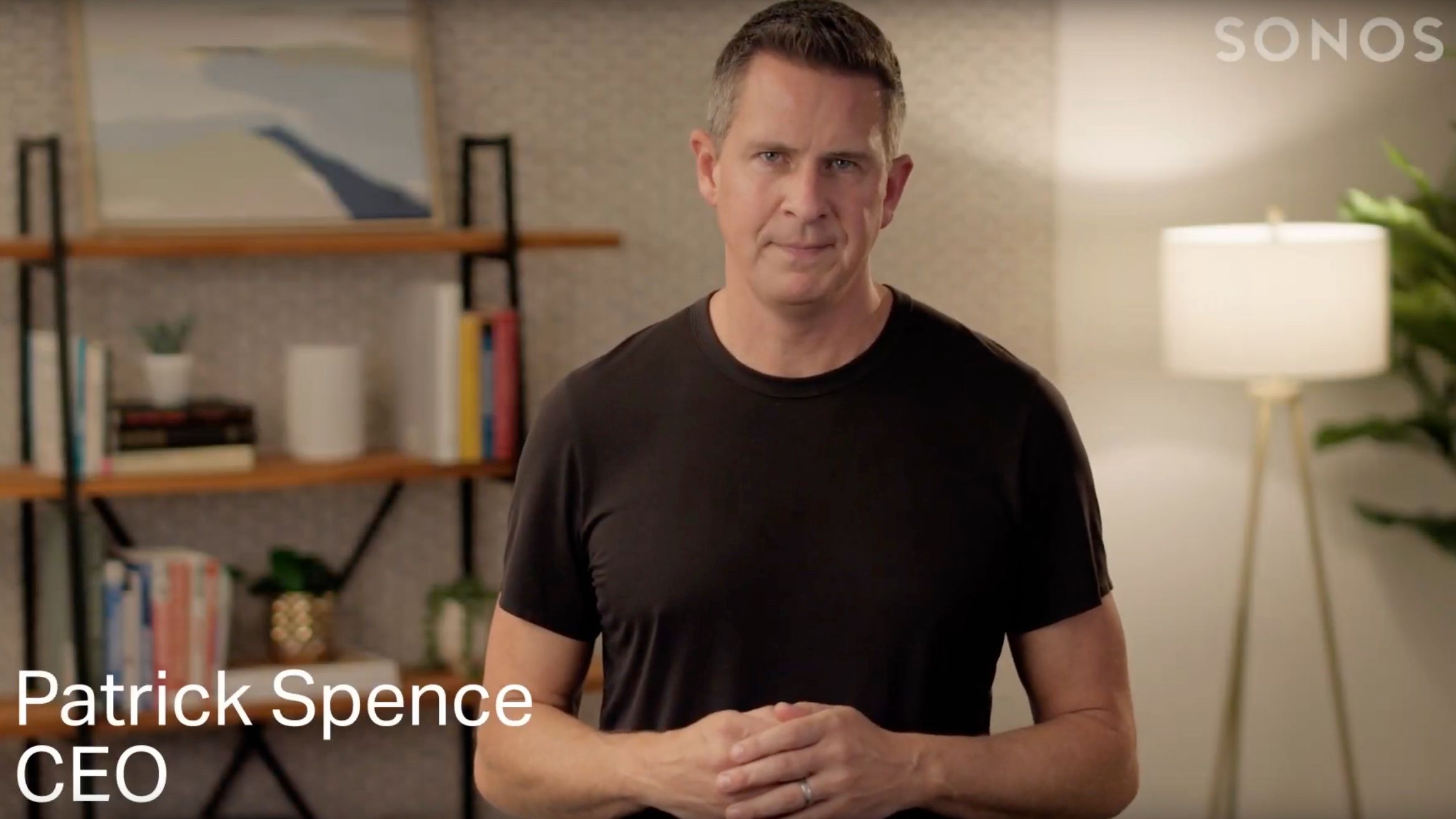 Sonos CEO Patrick Spence in a YouTube video about new commitments from Sonos