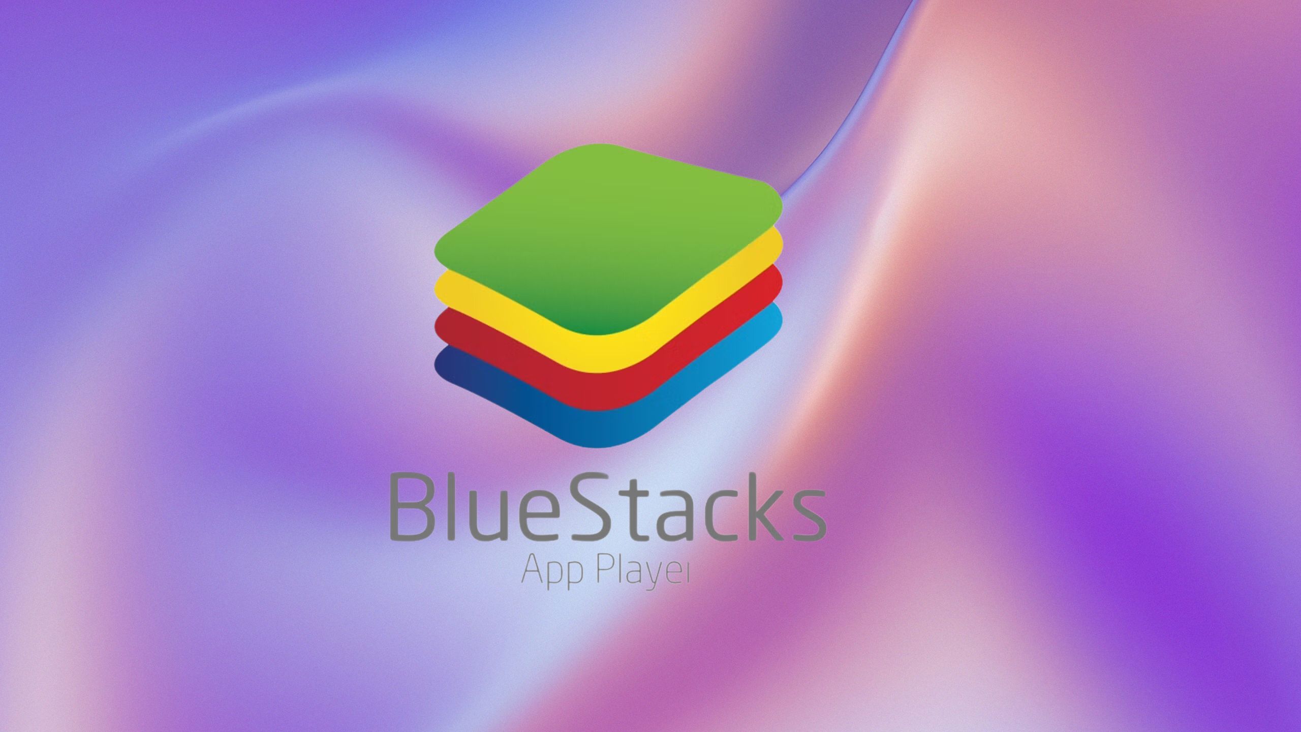 BlueStacks App Player on a purple background. 