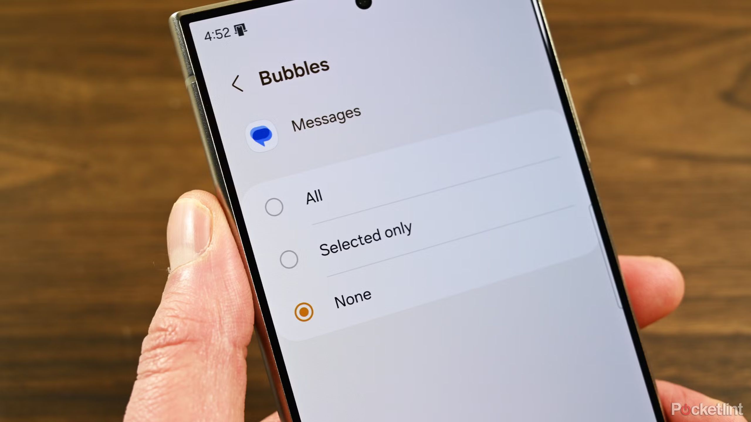 Google Messages chat bubbles