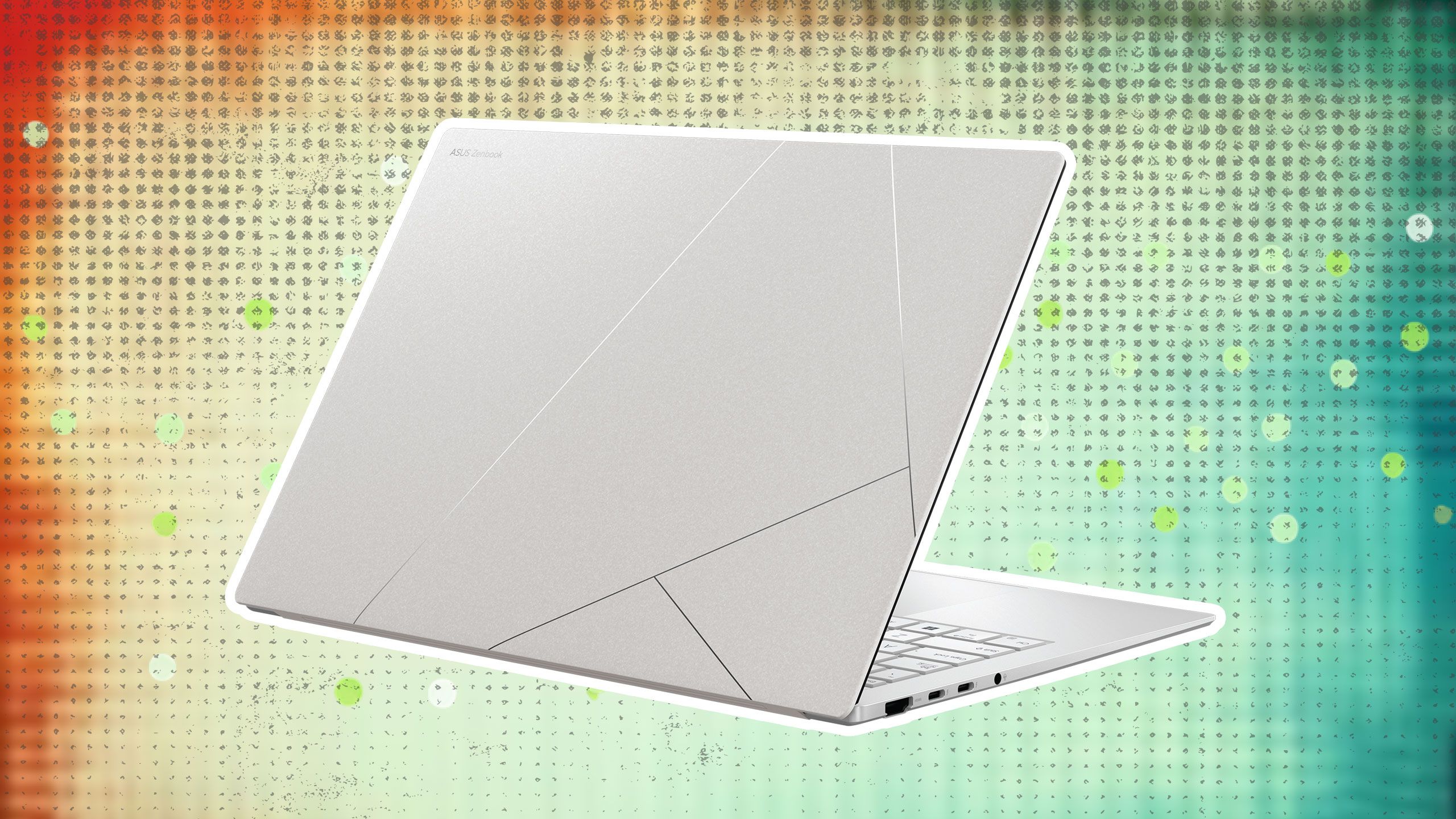 An open Asus Zenbook S14. 