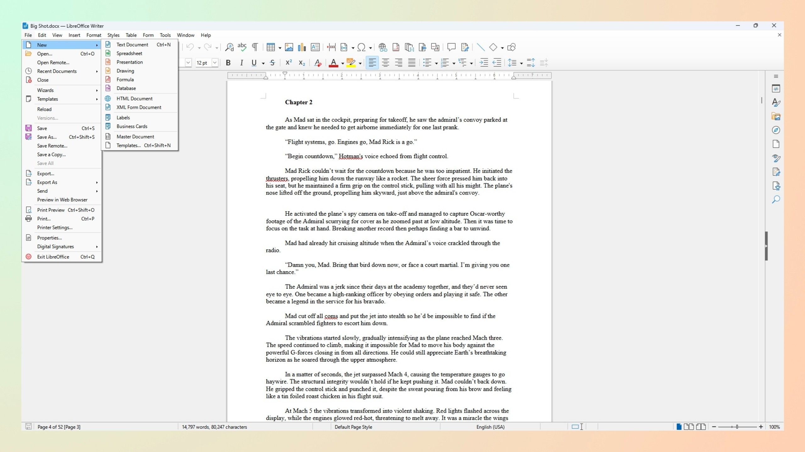 LibreOffice writer