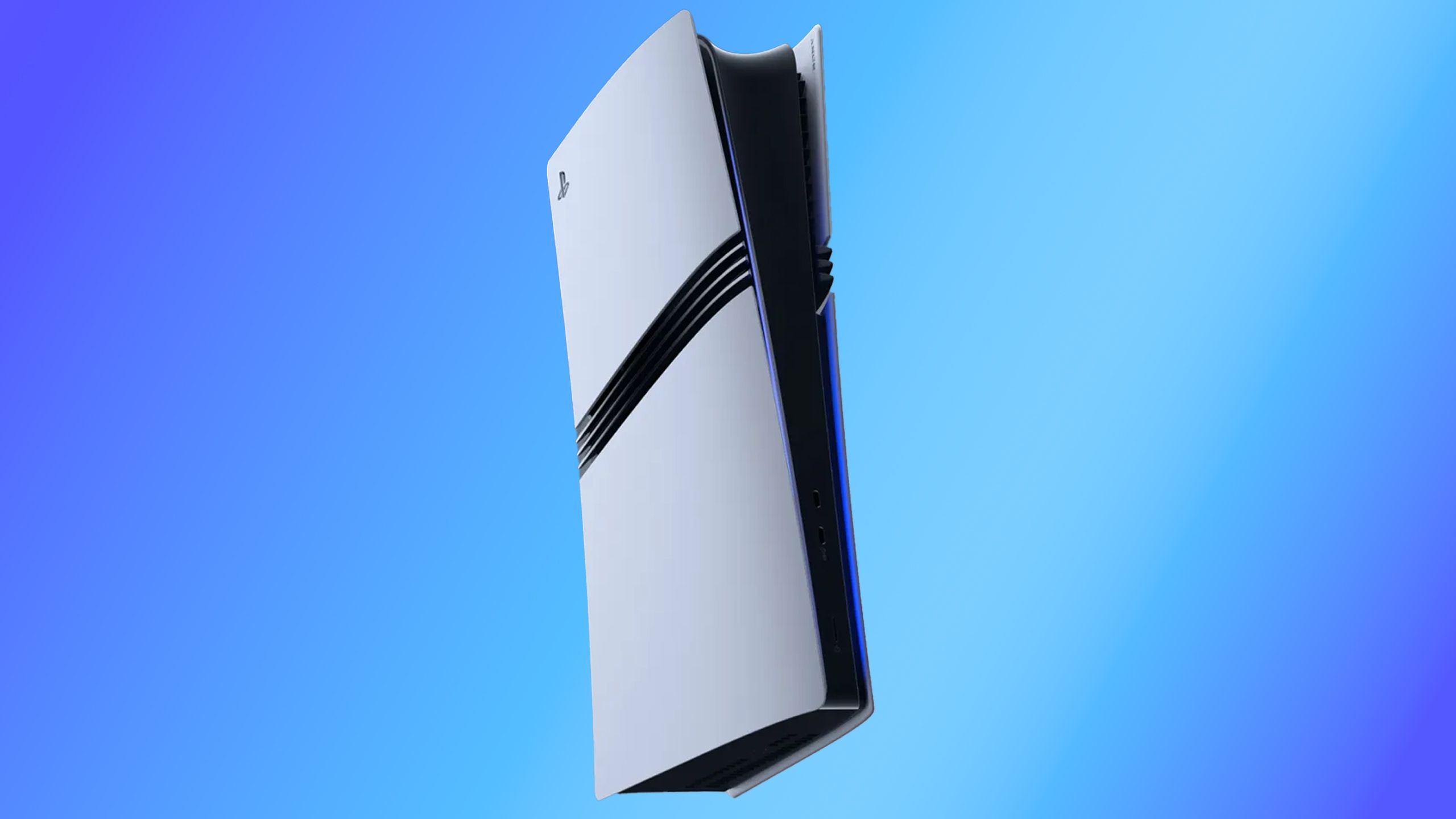 PS5 Pro blue background