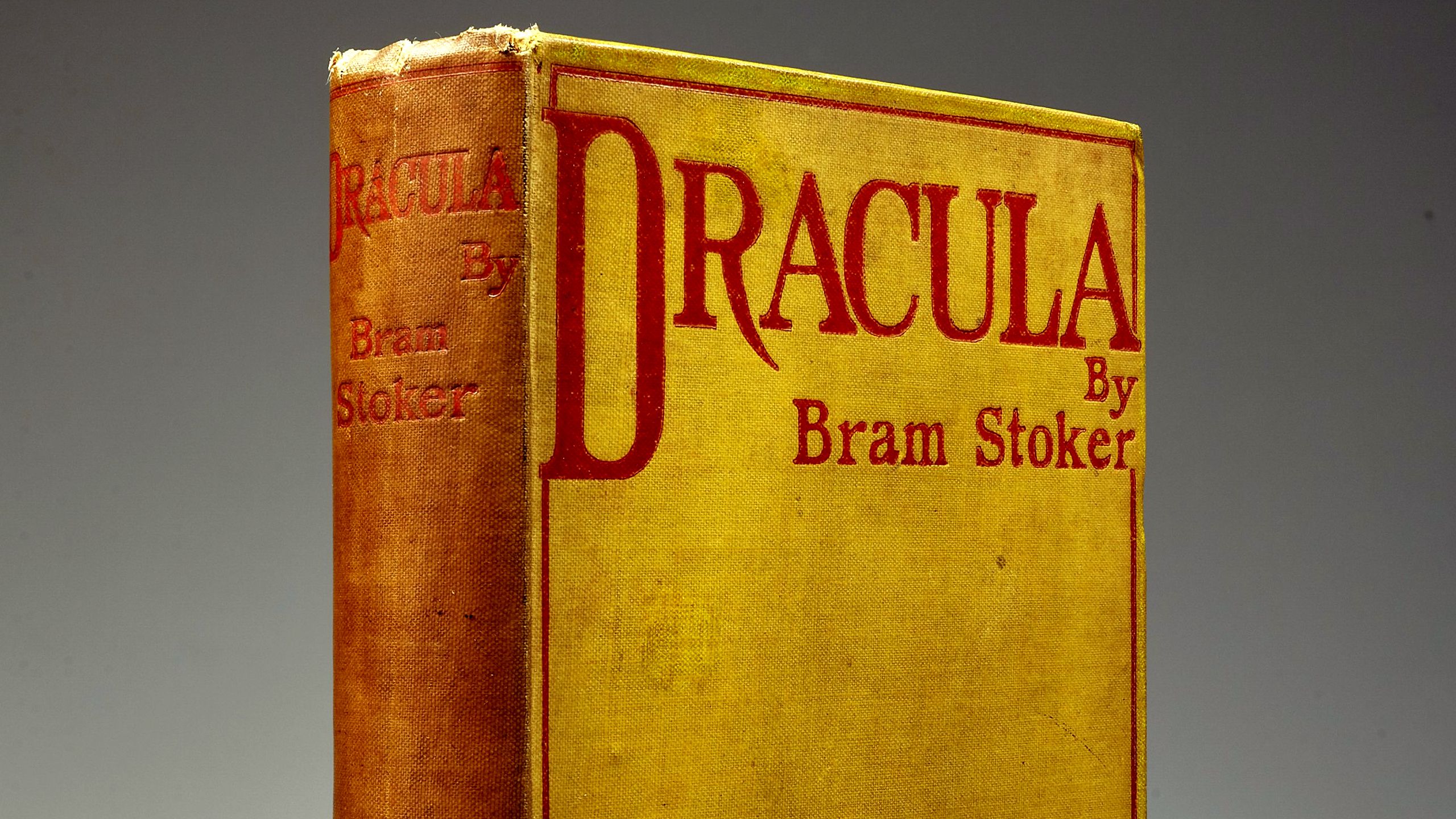 A first-edition print of Bram Stoker's Dracula.