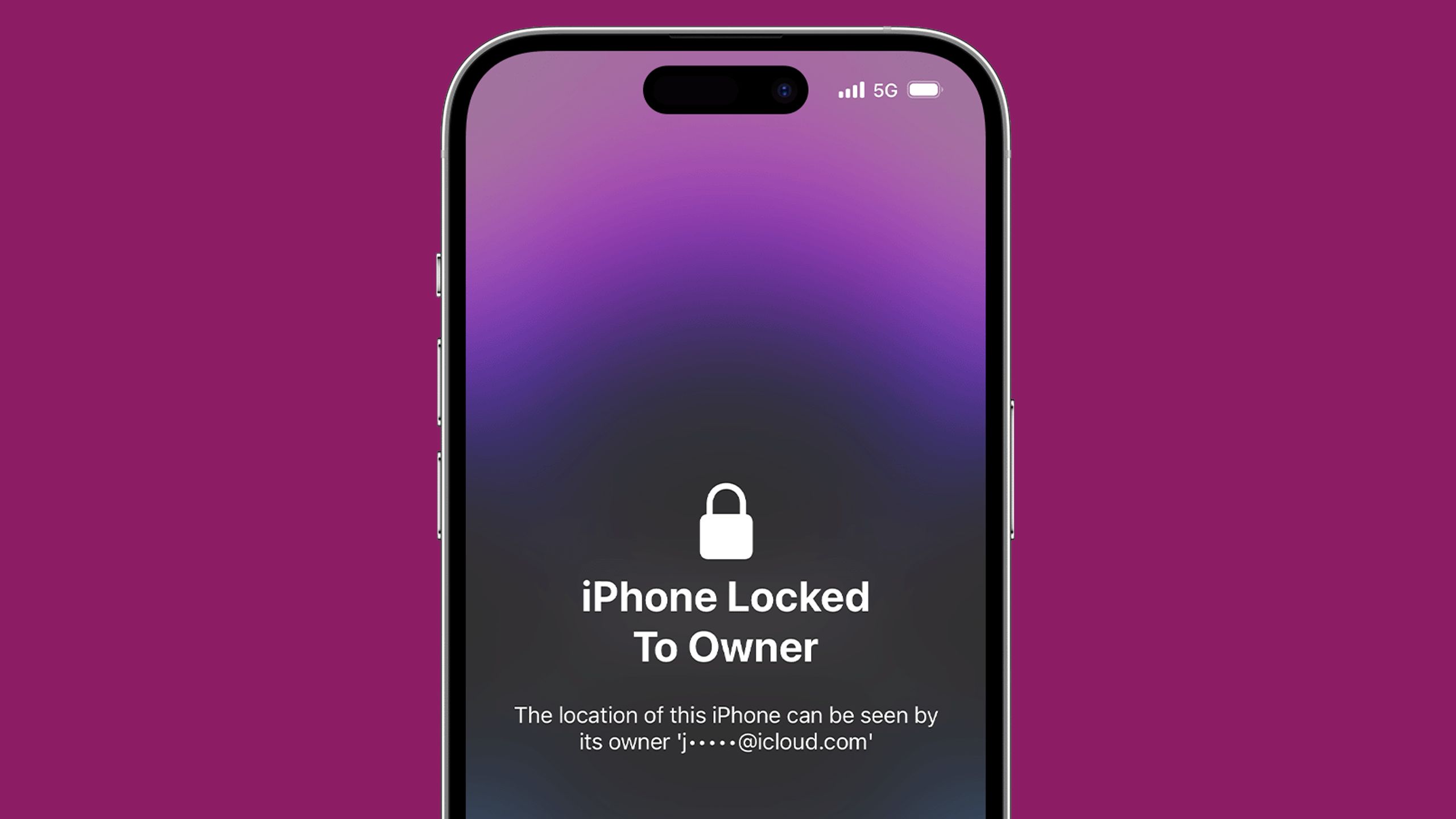 Activation Lock on an iPhone 14 Pro.