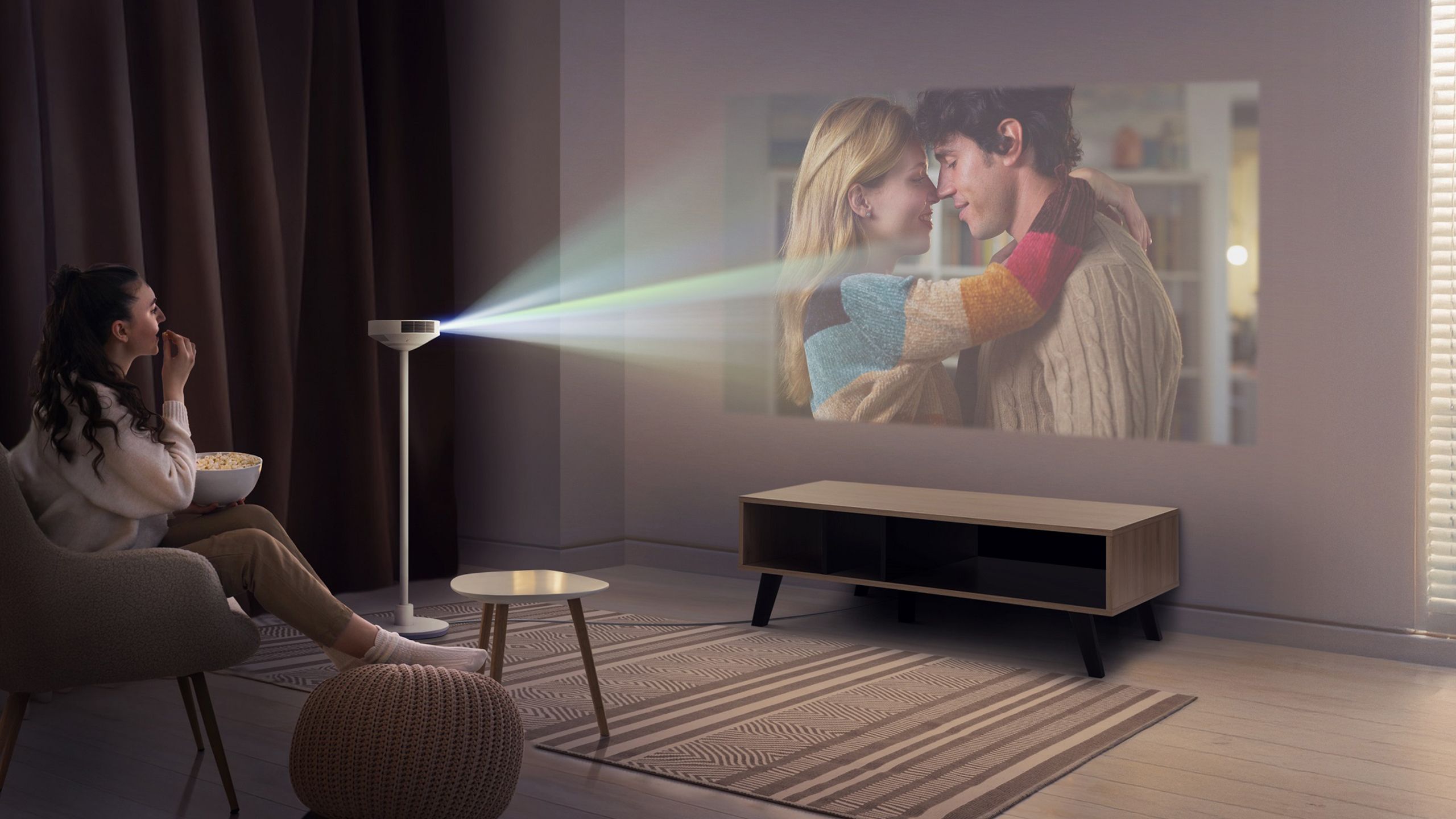 LG’s newest projector hides in plain sight