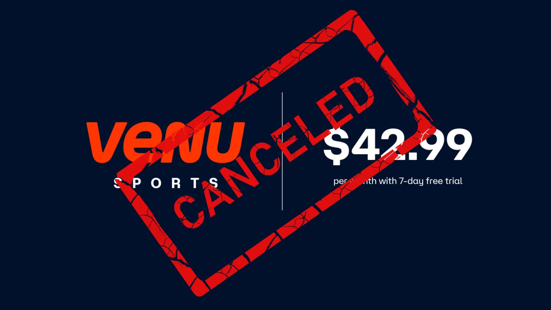 Venu sports streaming service is dead