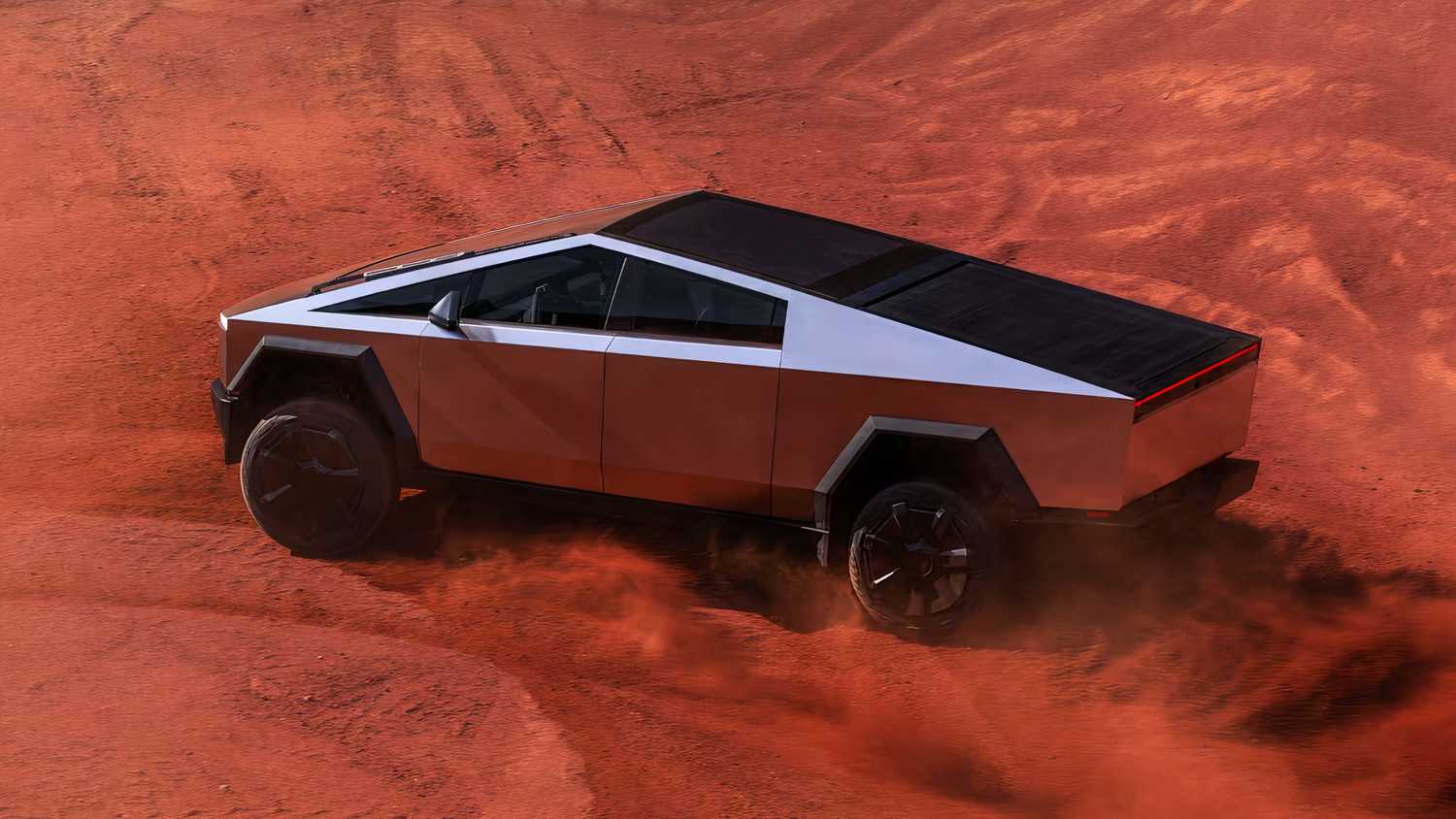 Tesla Cybertruck promo image.
