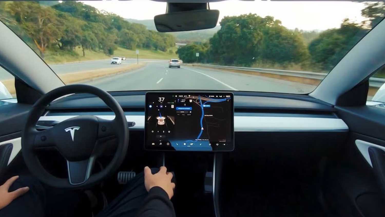 Autopilot in a 2022 Tesla Model Y.