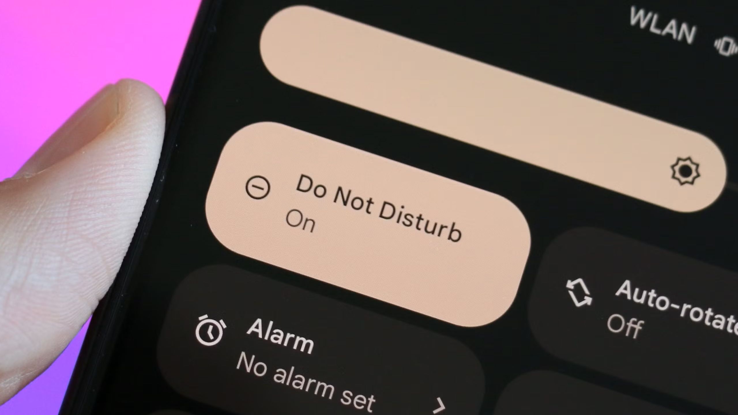 Android's Do Not Disturb button in Quick Settings.