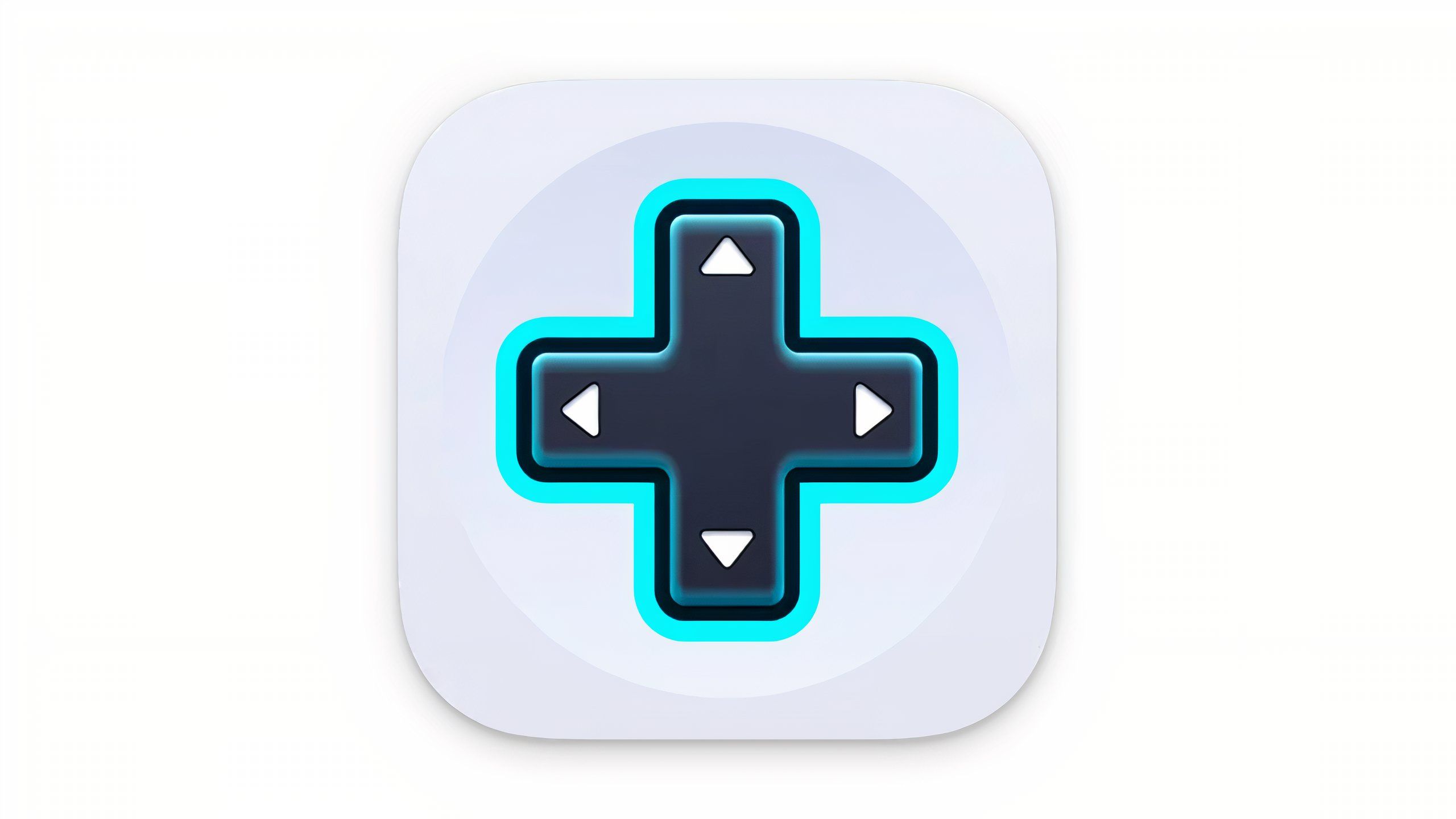 An app icon with a cross-shaped control pad from a game controller.