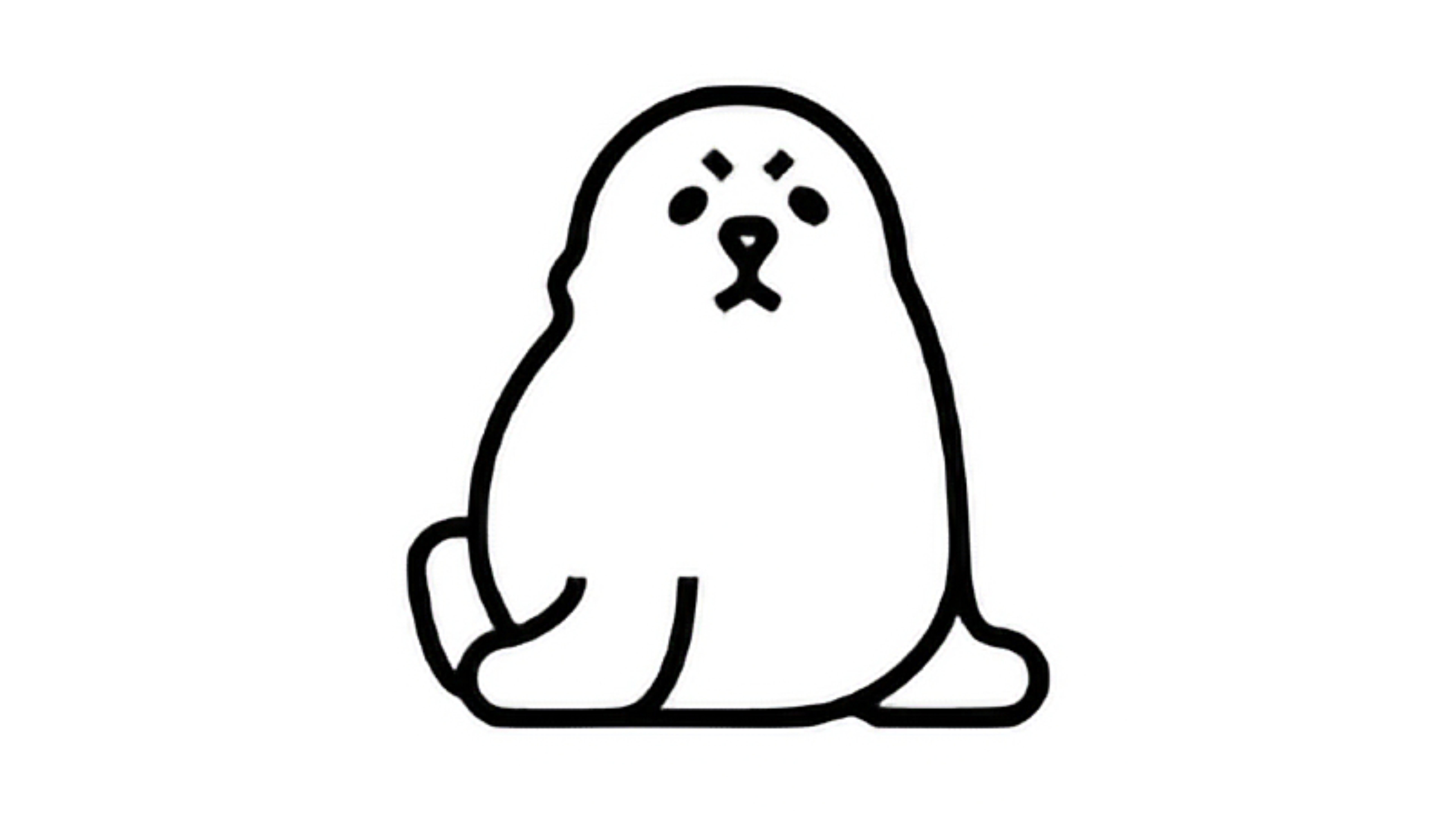 An app icon of a white seal.