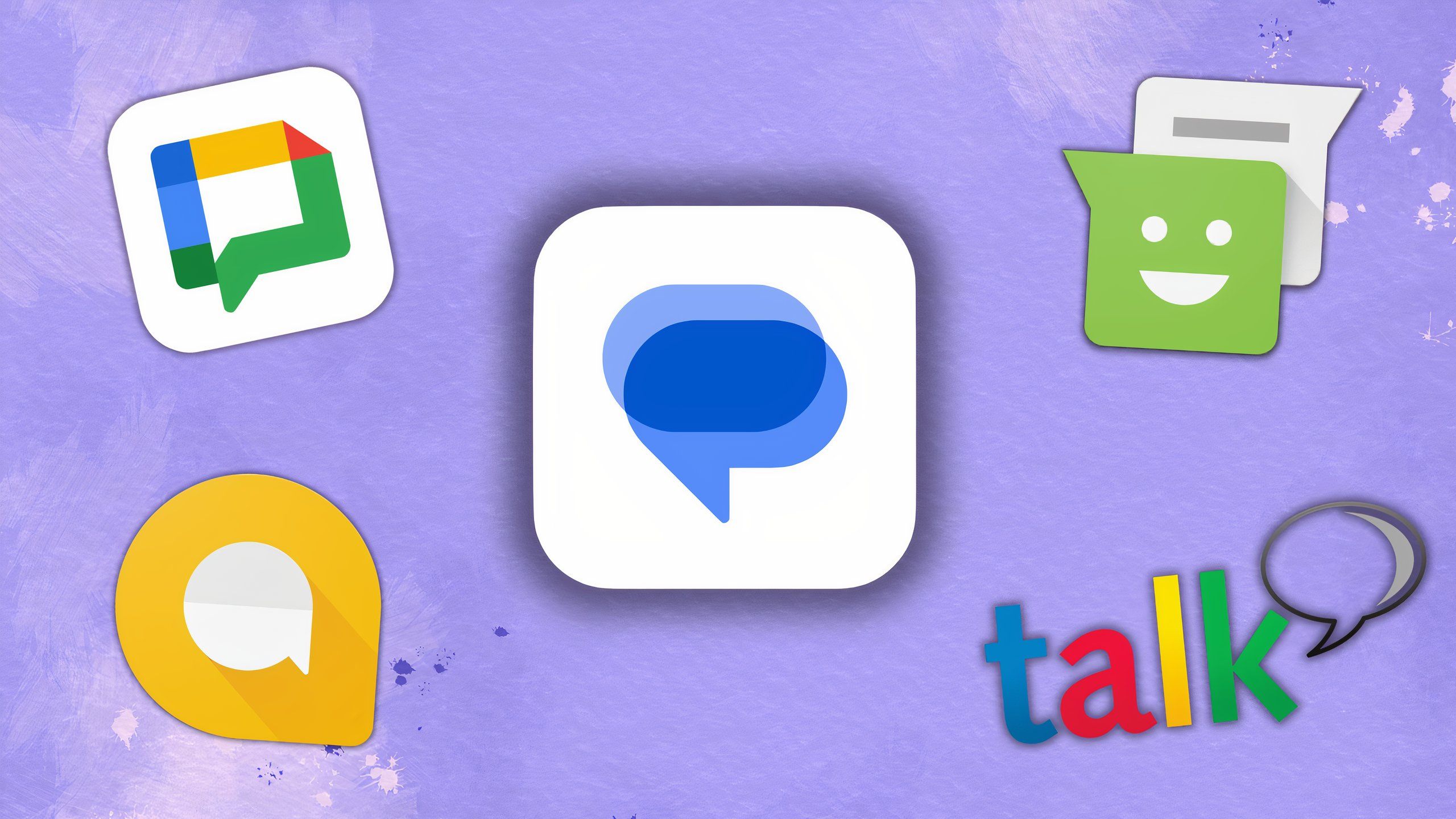 Various Google messaging app icons