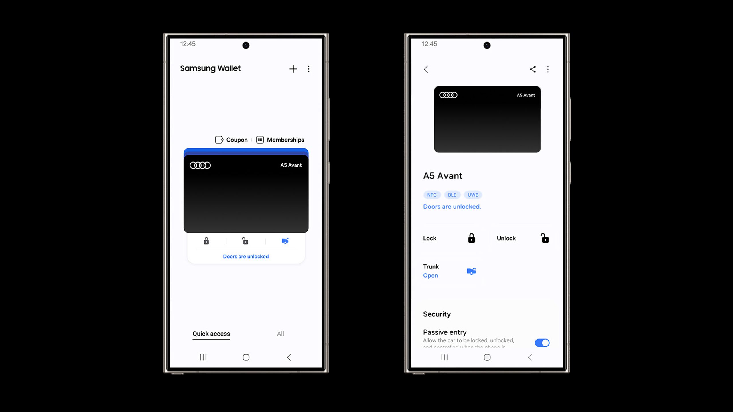 A Samsung Digital Key in Samsung Wallet.