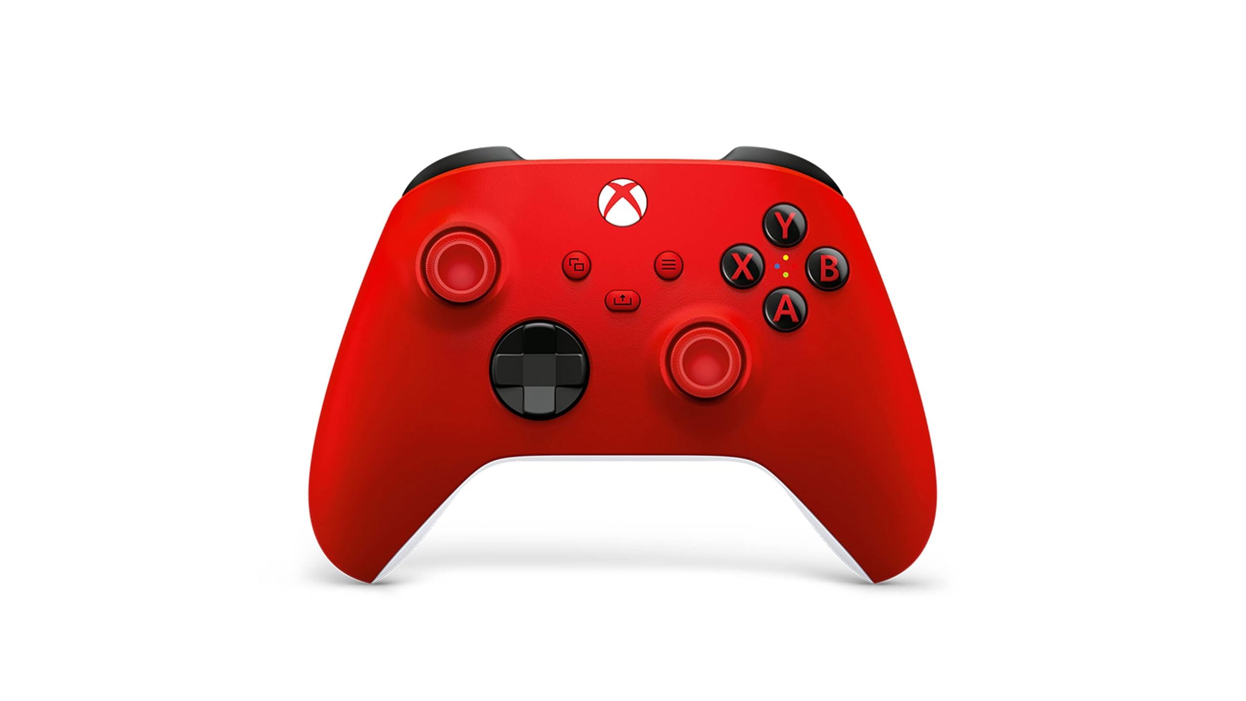 Red Xbox wireless controller.