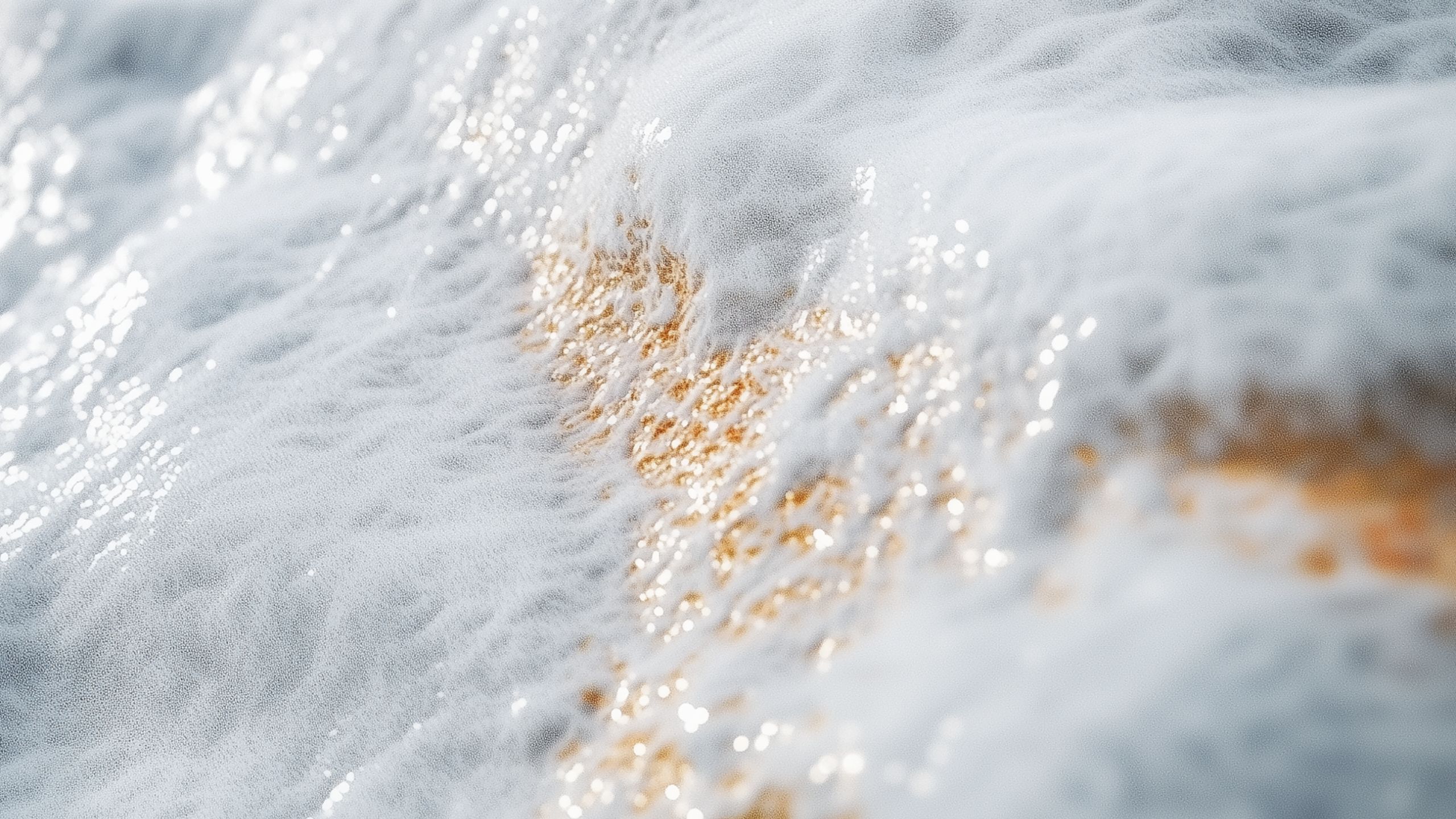 A close up of the mineral water and formations in Pamukkale, Turkey.