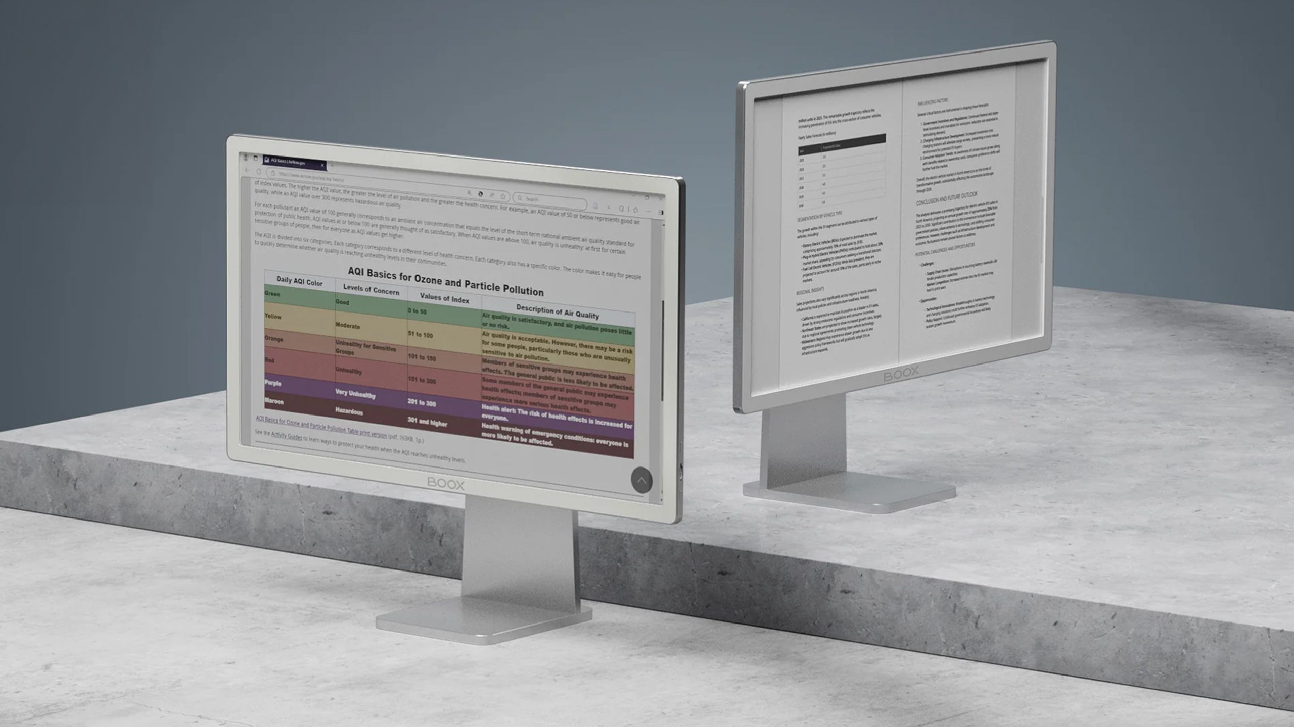 Boox Mira Color Pro E Ink monitor.