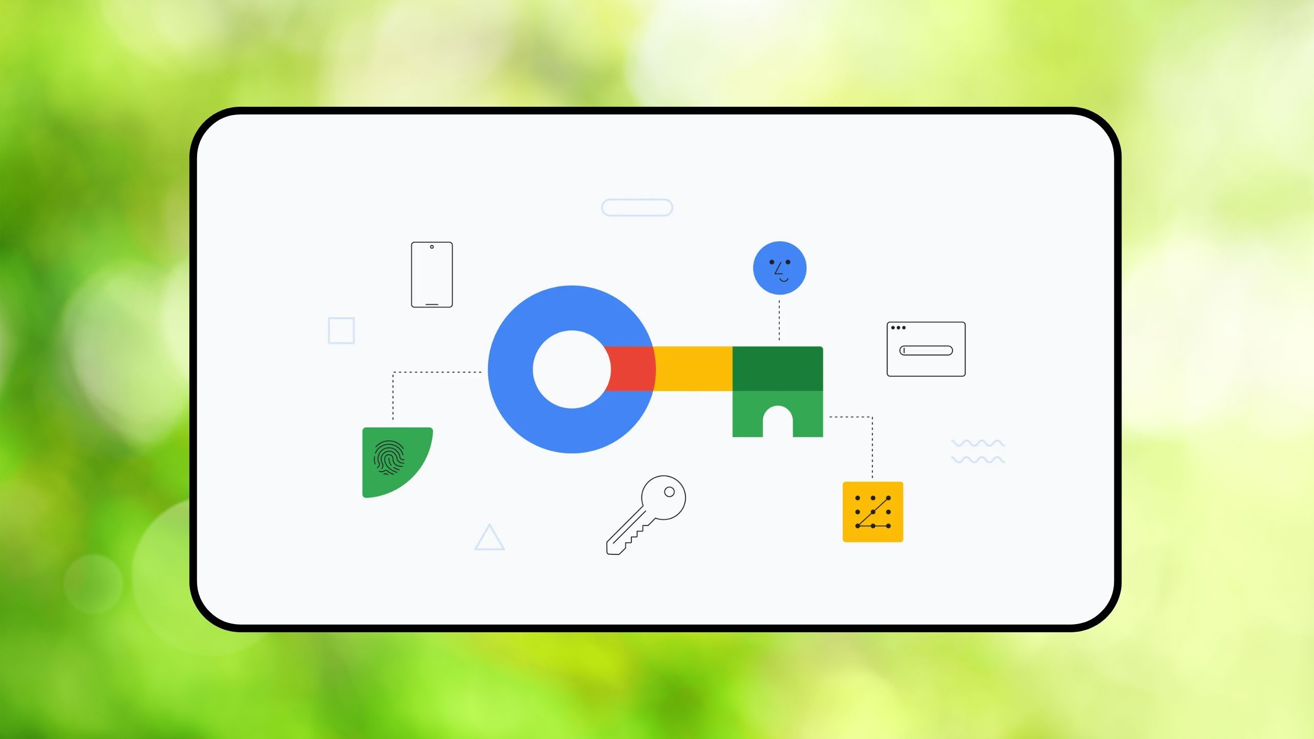 Google passkeys graphic
