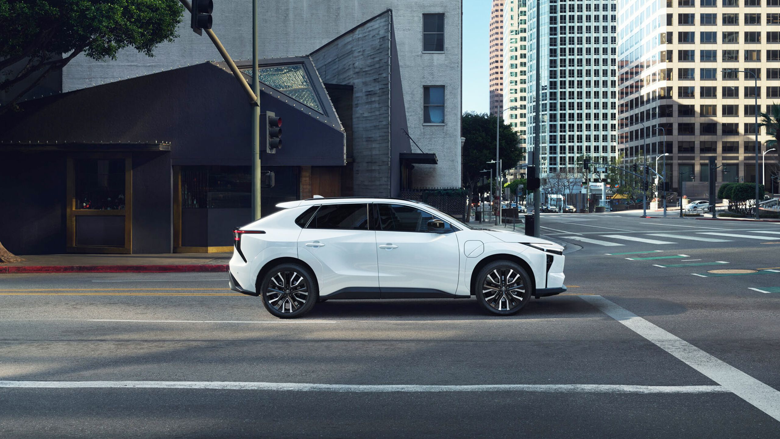 A side view of the 2026 Toyota bZ.