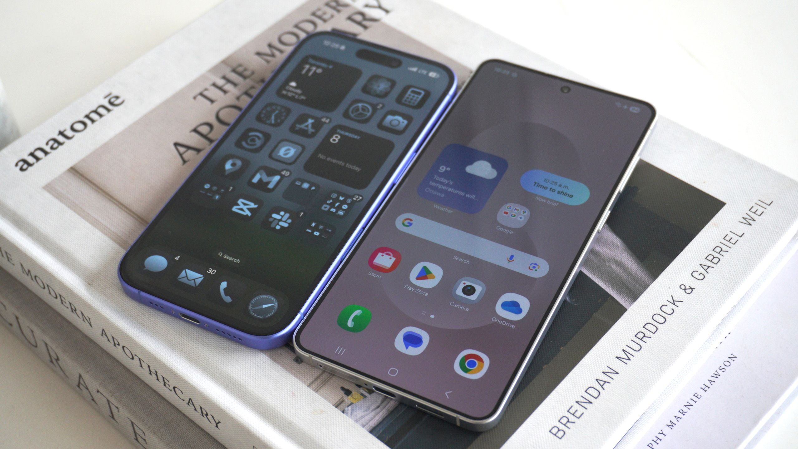 Galaxy S25 Edge and the iPhone 16