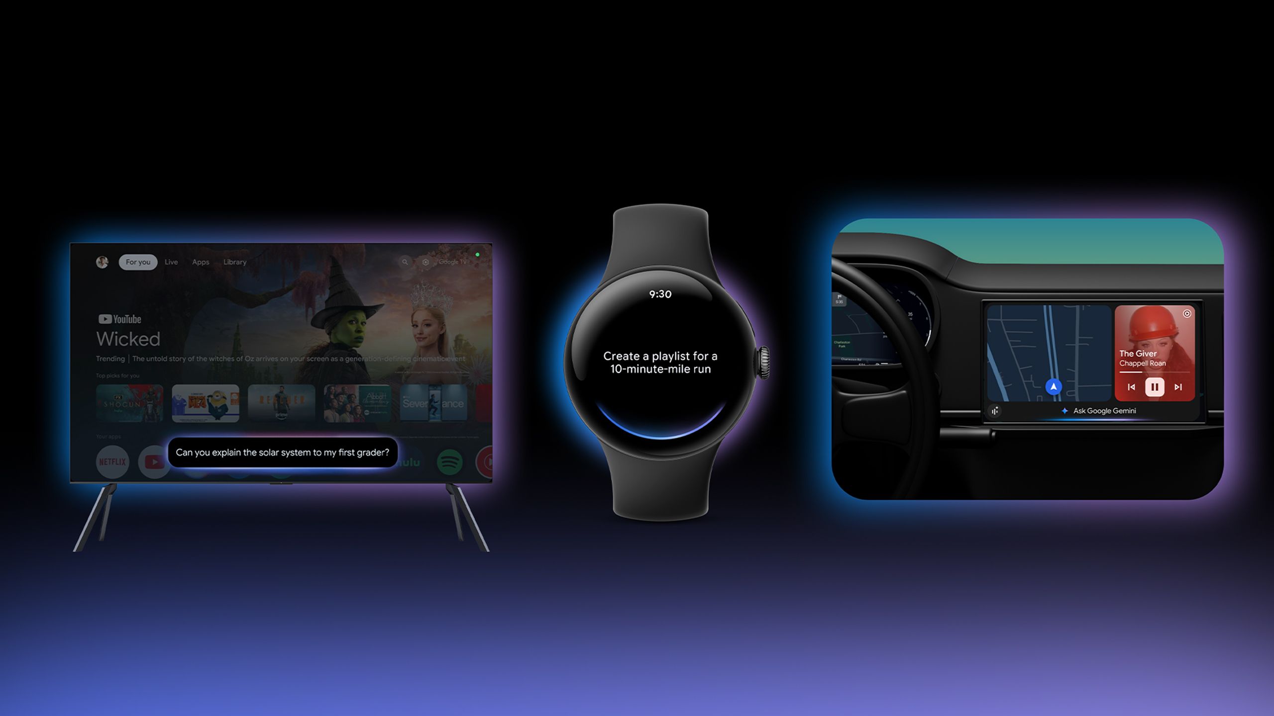 Google Gemini is coming to your smartwatch, TV, and car next