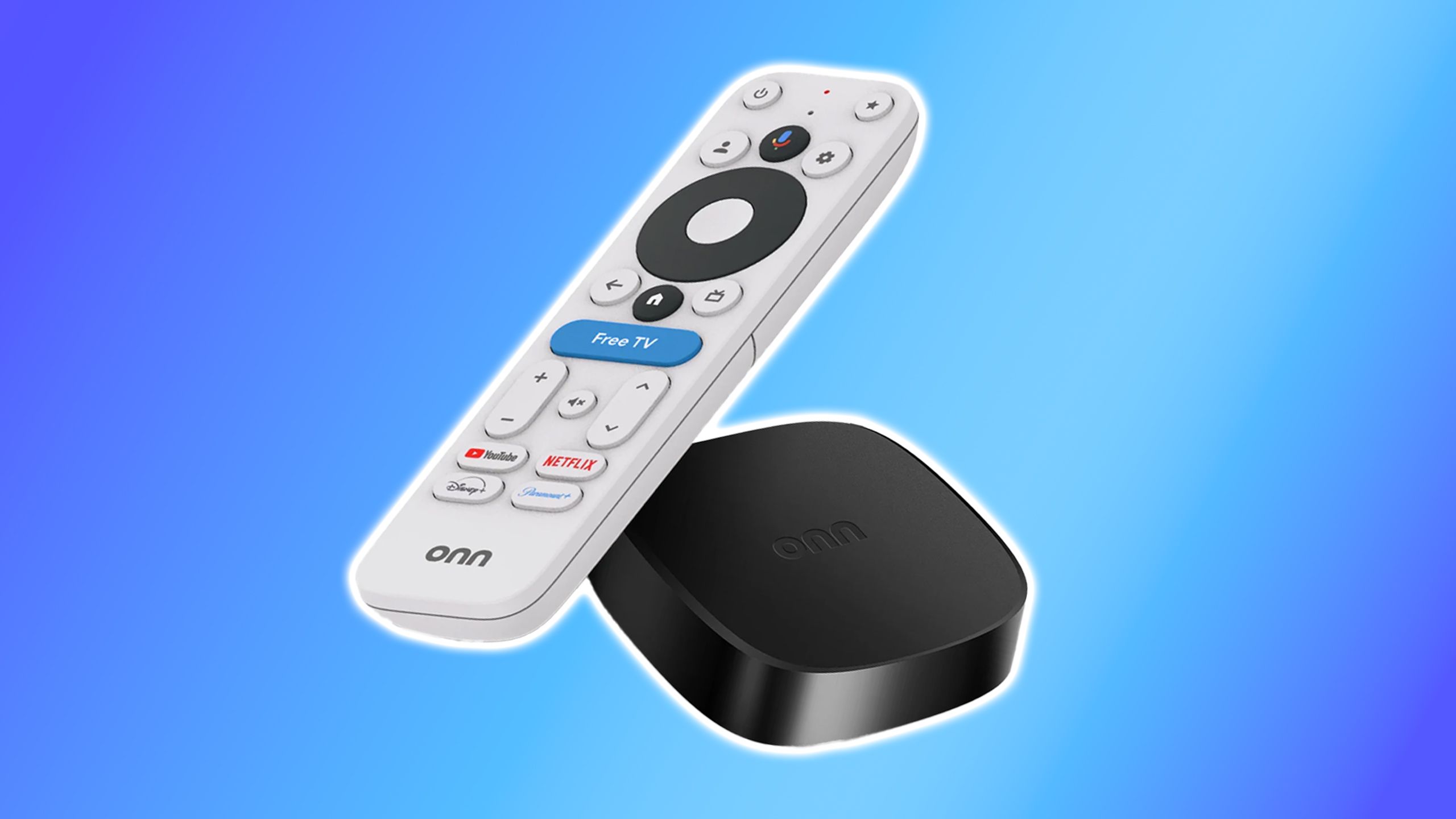 Onn 4K Plus streaming device.
