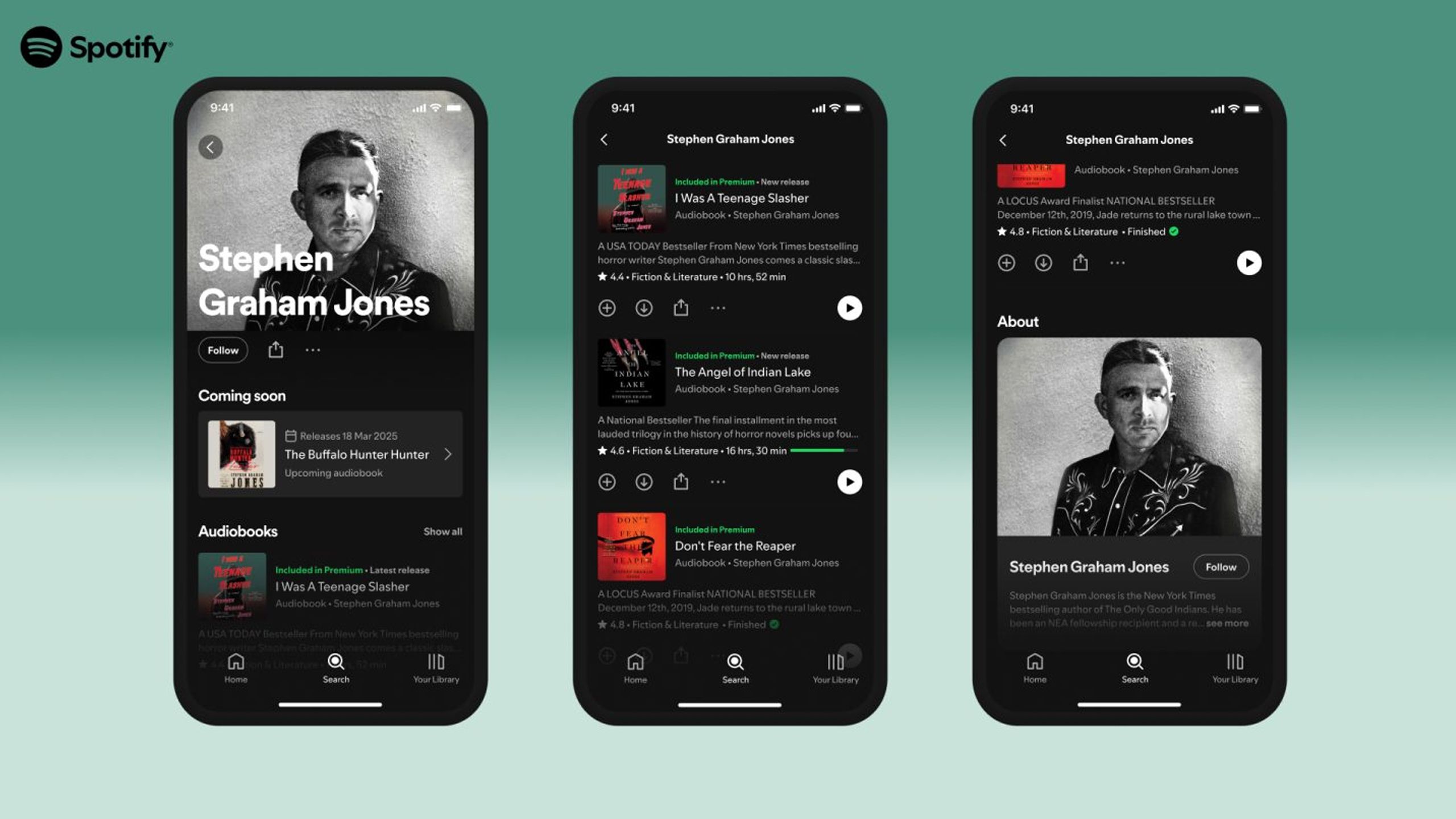 Audiobooks on Spotify.