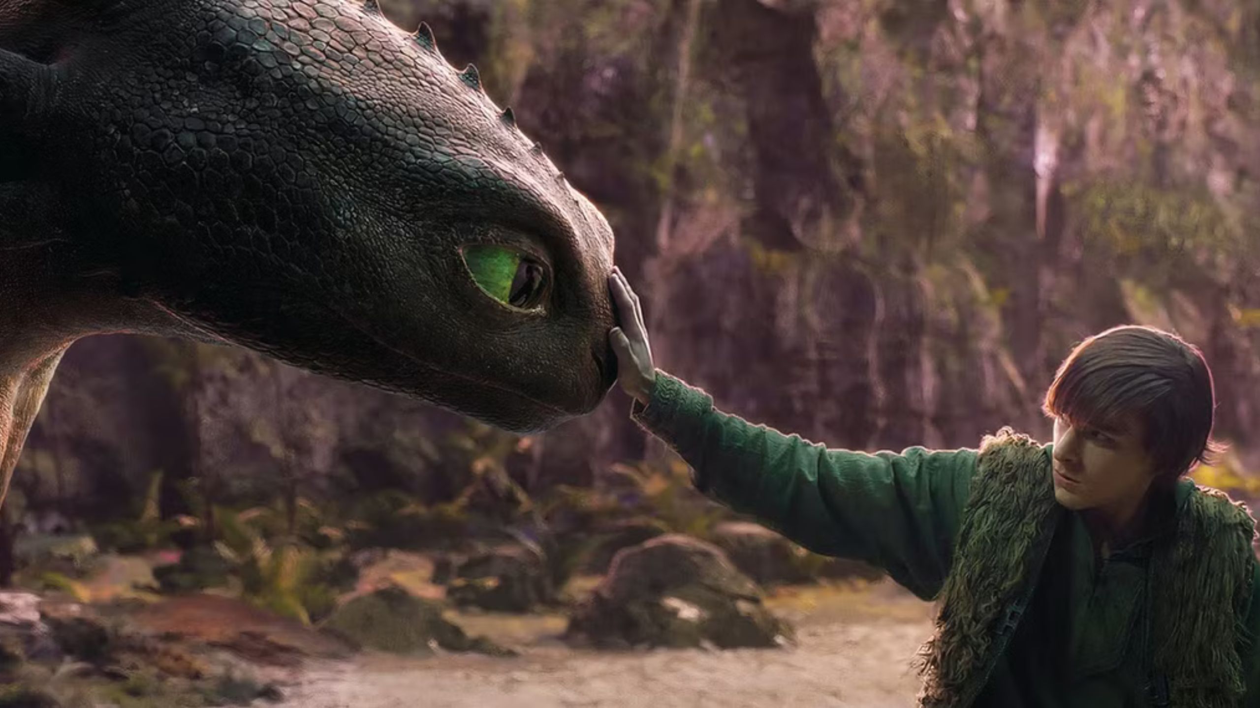A dragon and a boy. 