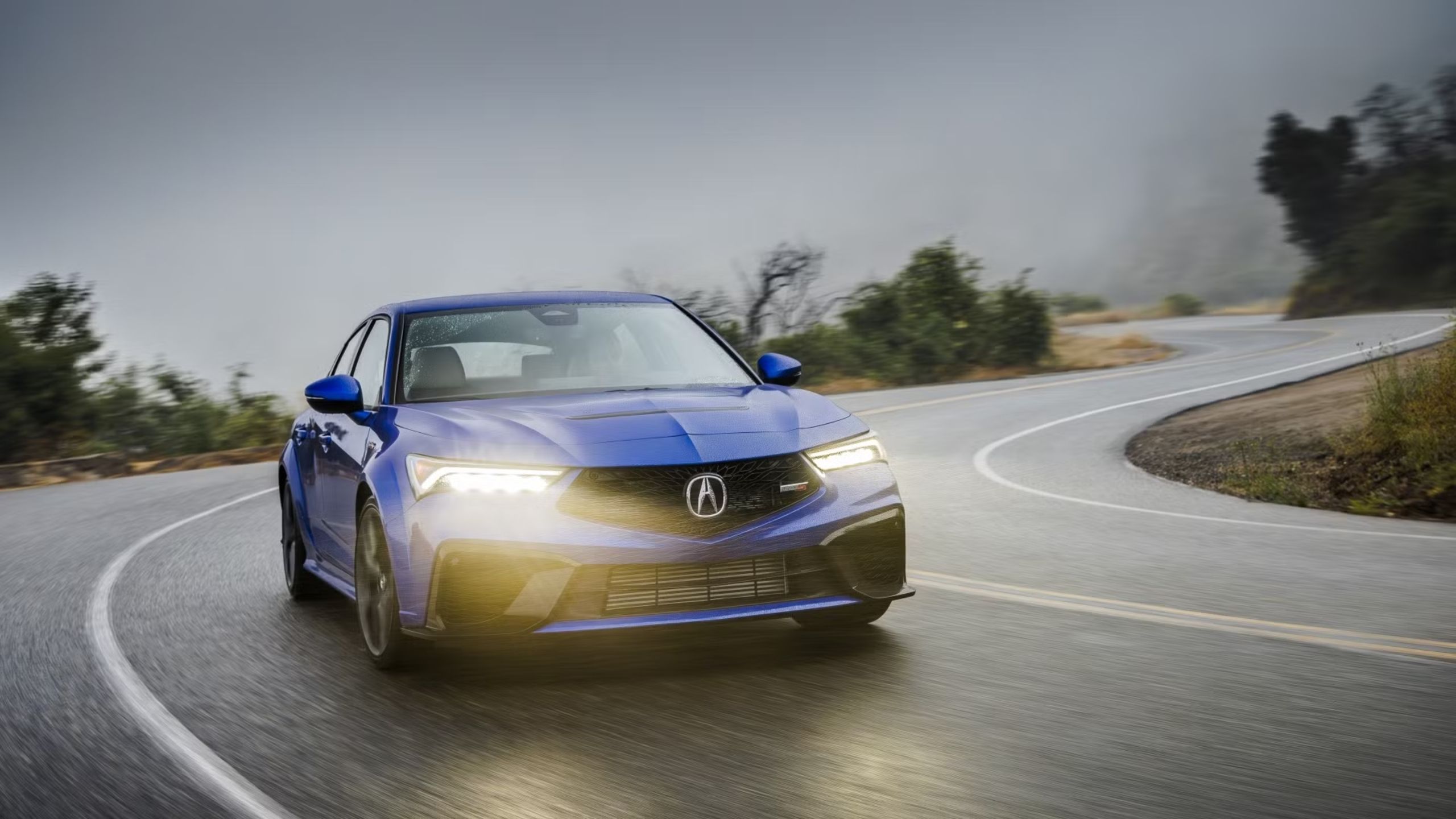 Front quarter view of the Acura Intergra Type S.