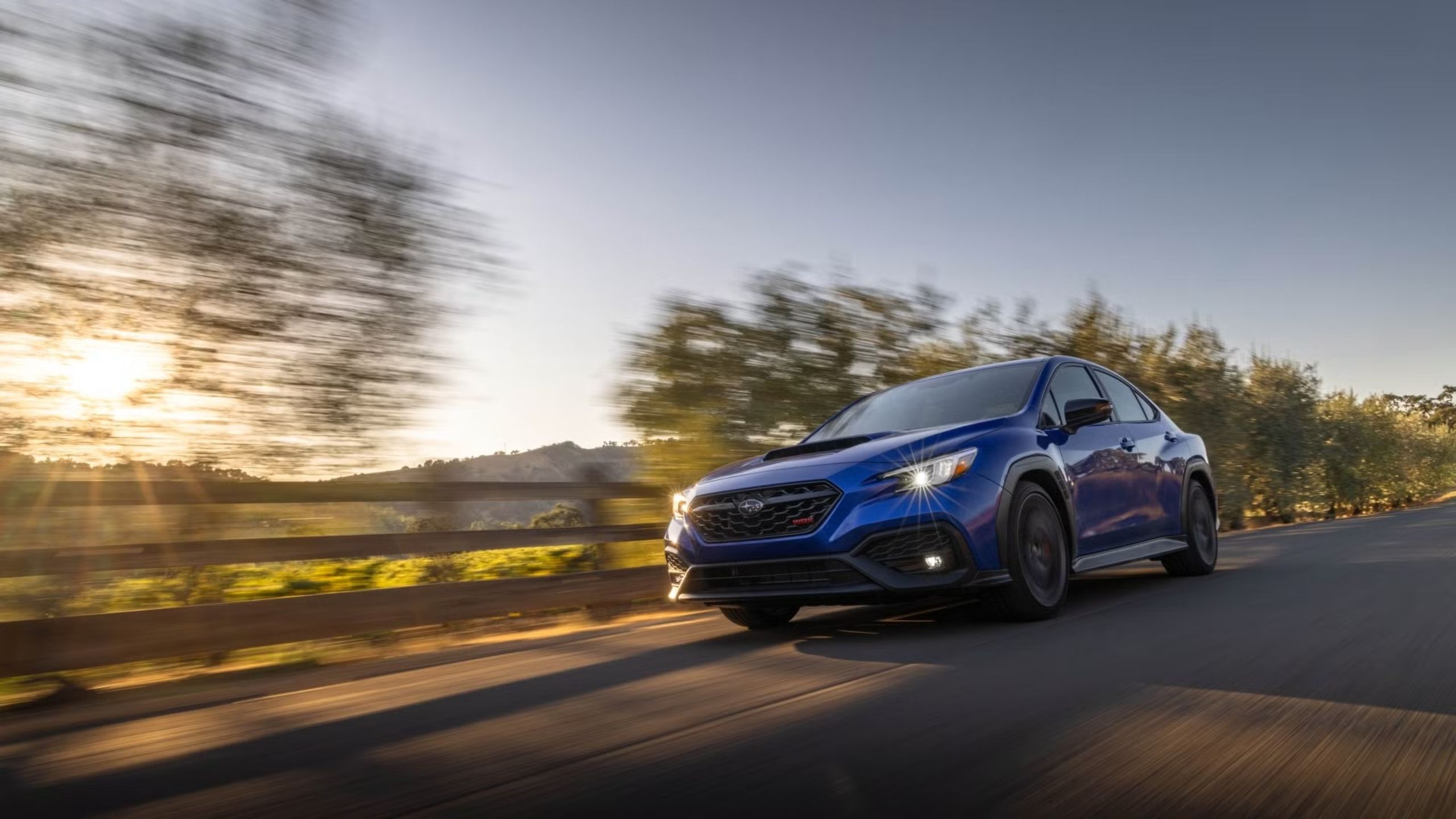 Front quarter view of the Subaru WRX.