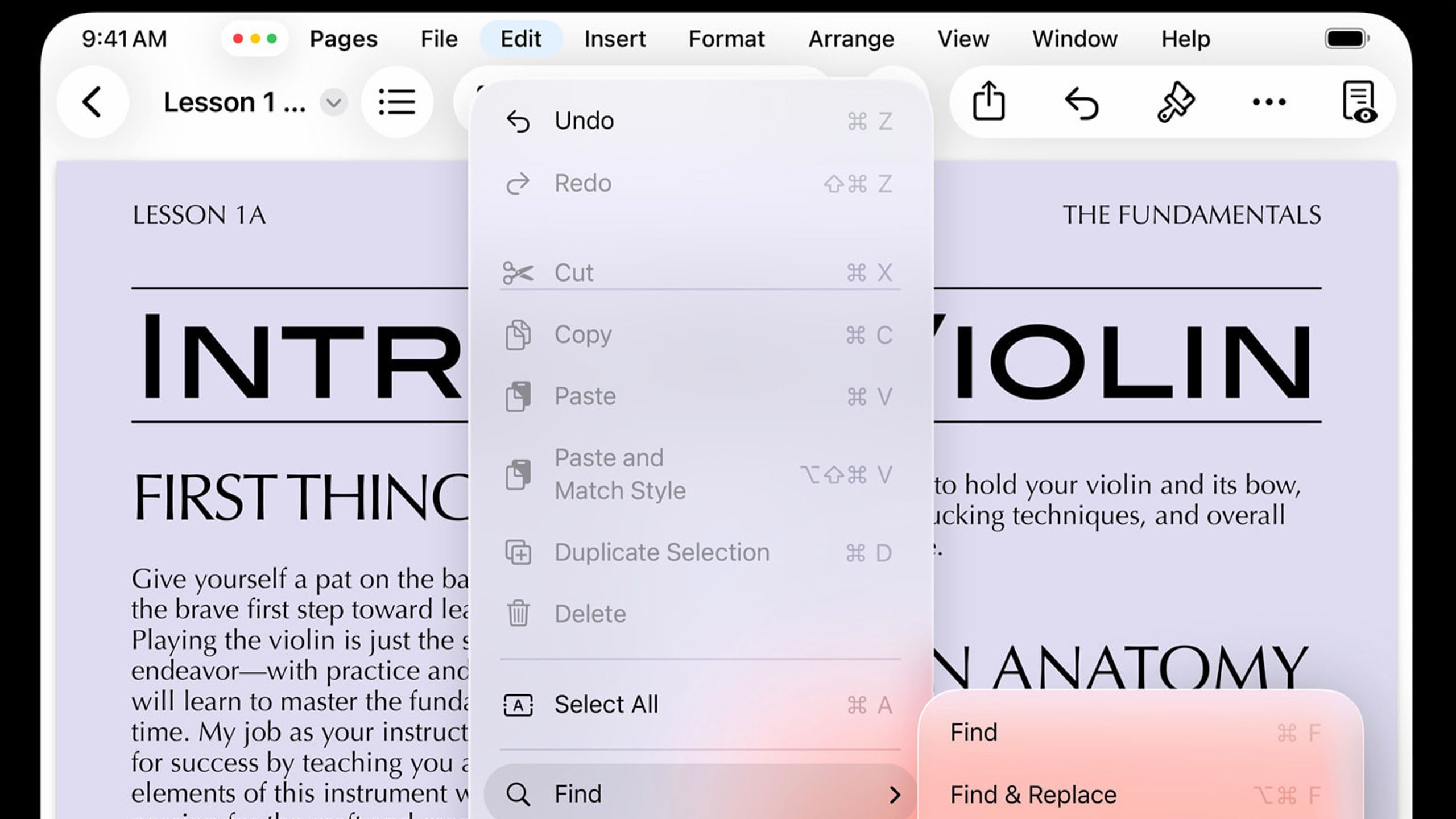 The Menu Bar in iPadOS 26.