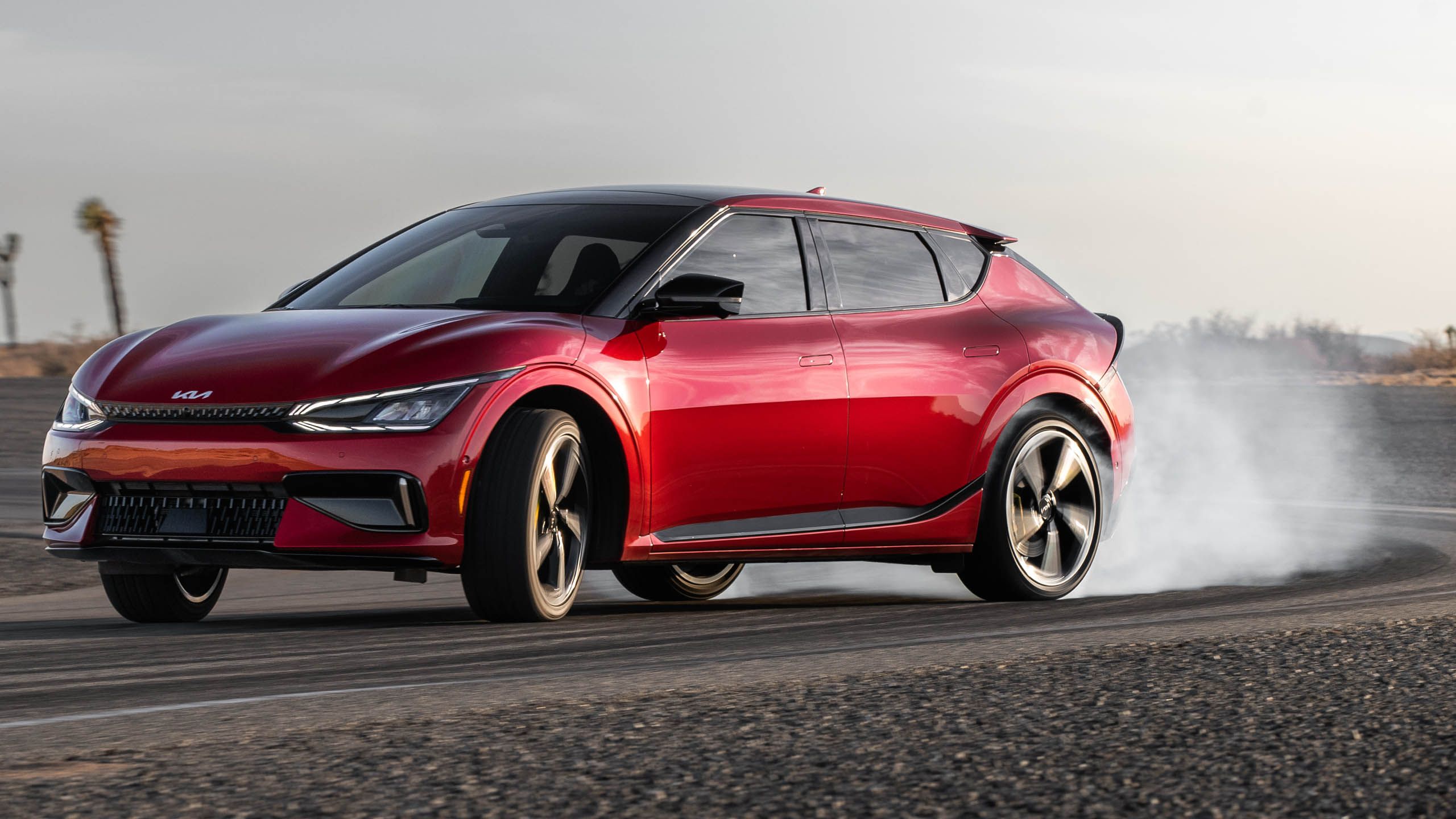 Kia EV6 drifting-