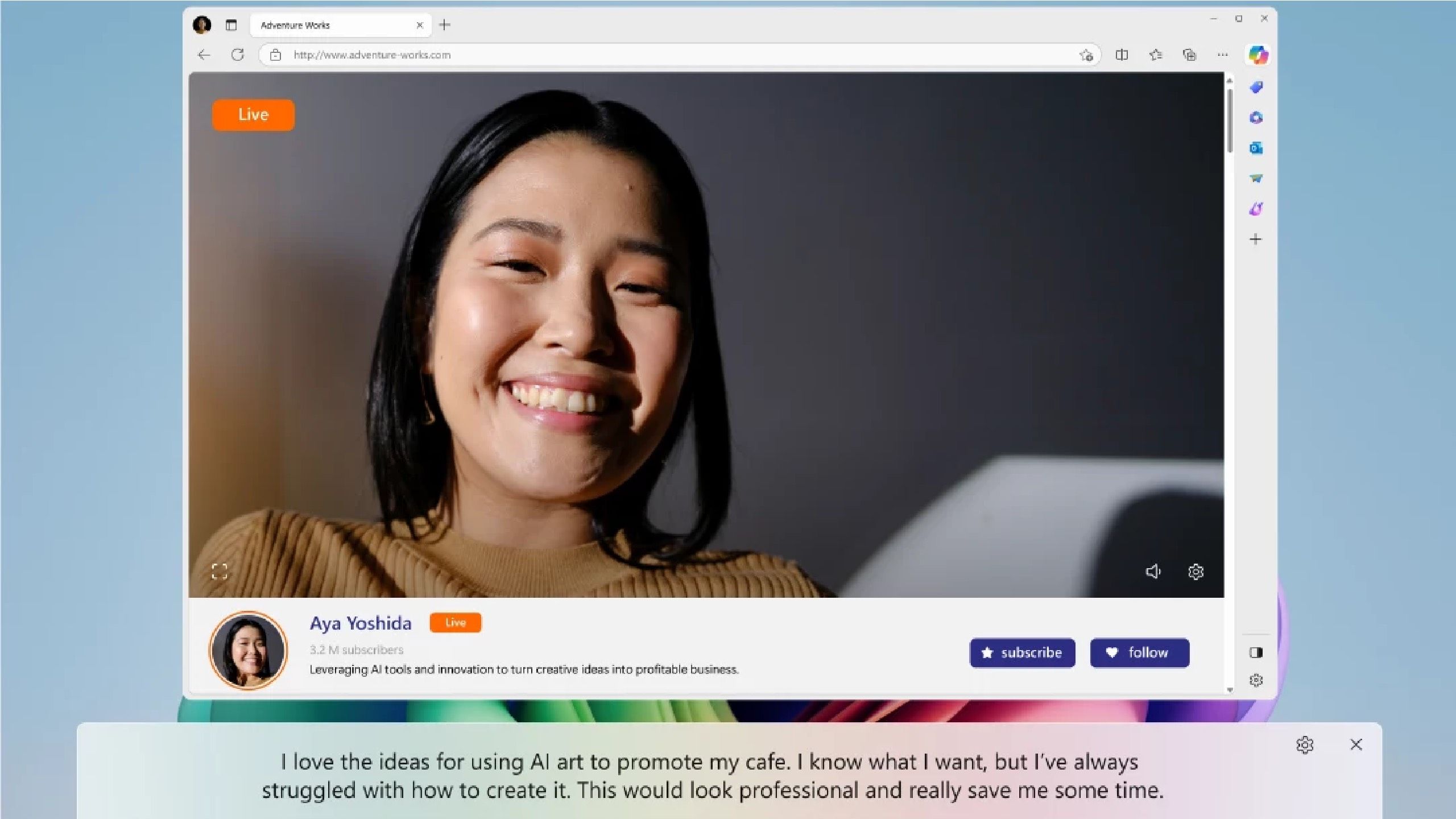 Live Captions on a Copilot+PC