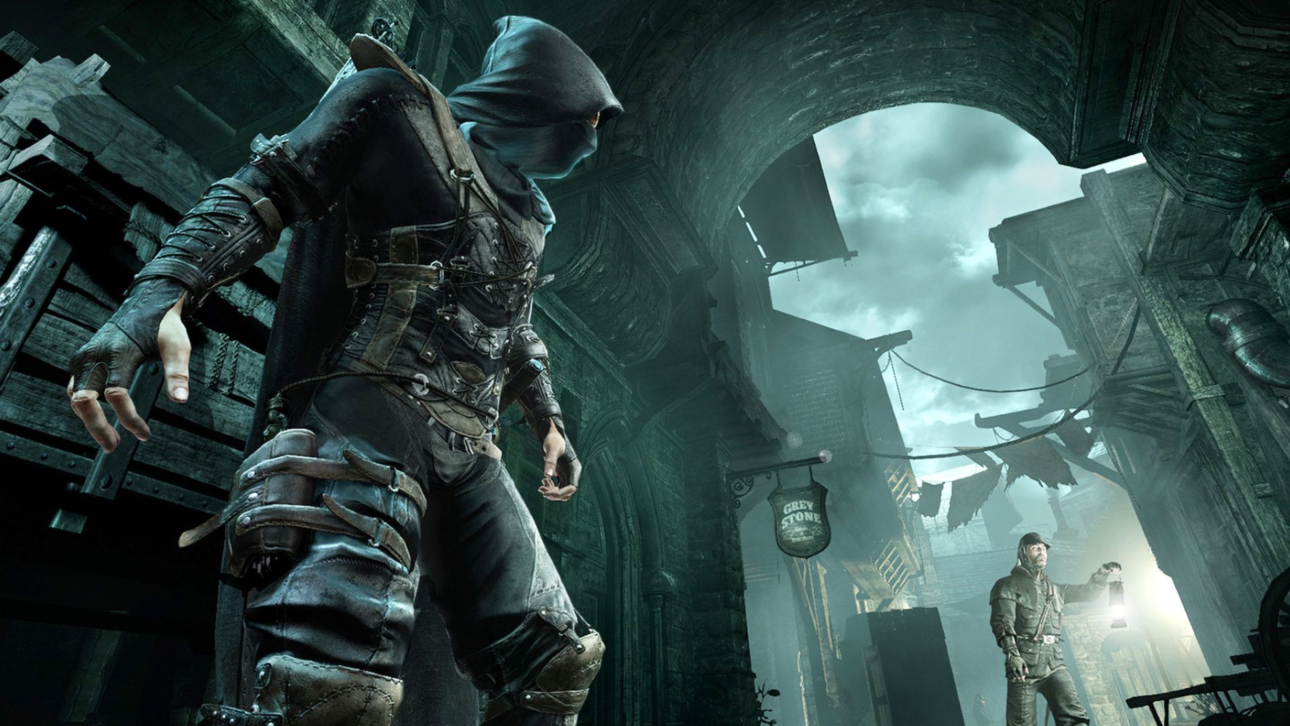 Garrett avoiding a search in Thief.