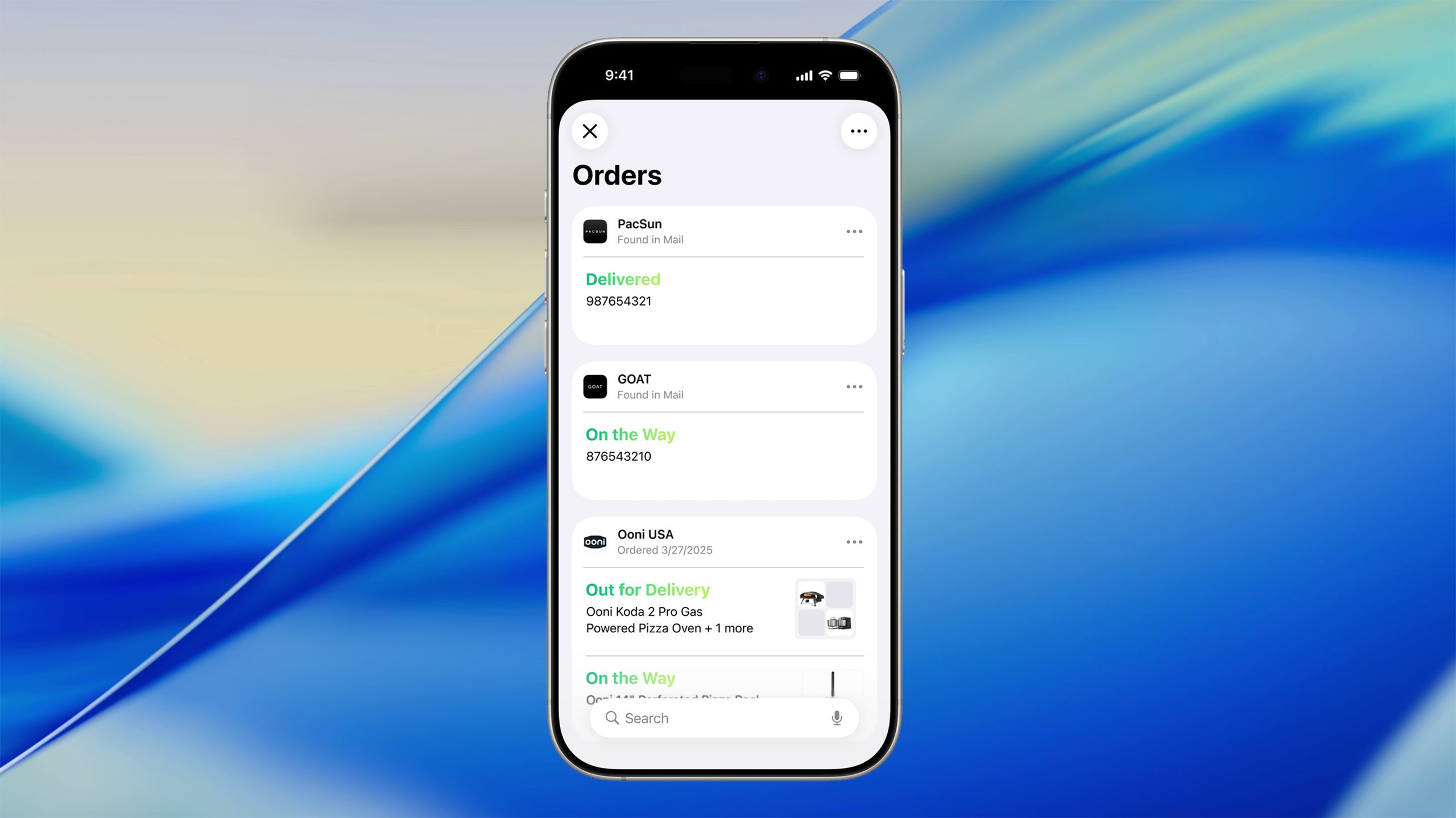 Apple Wallet Orders iOS 26.