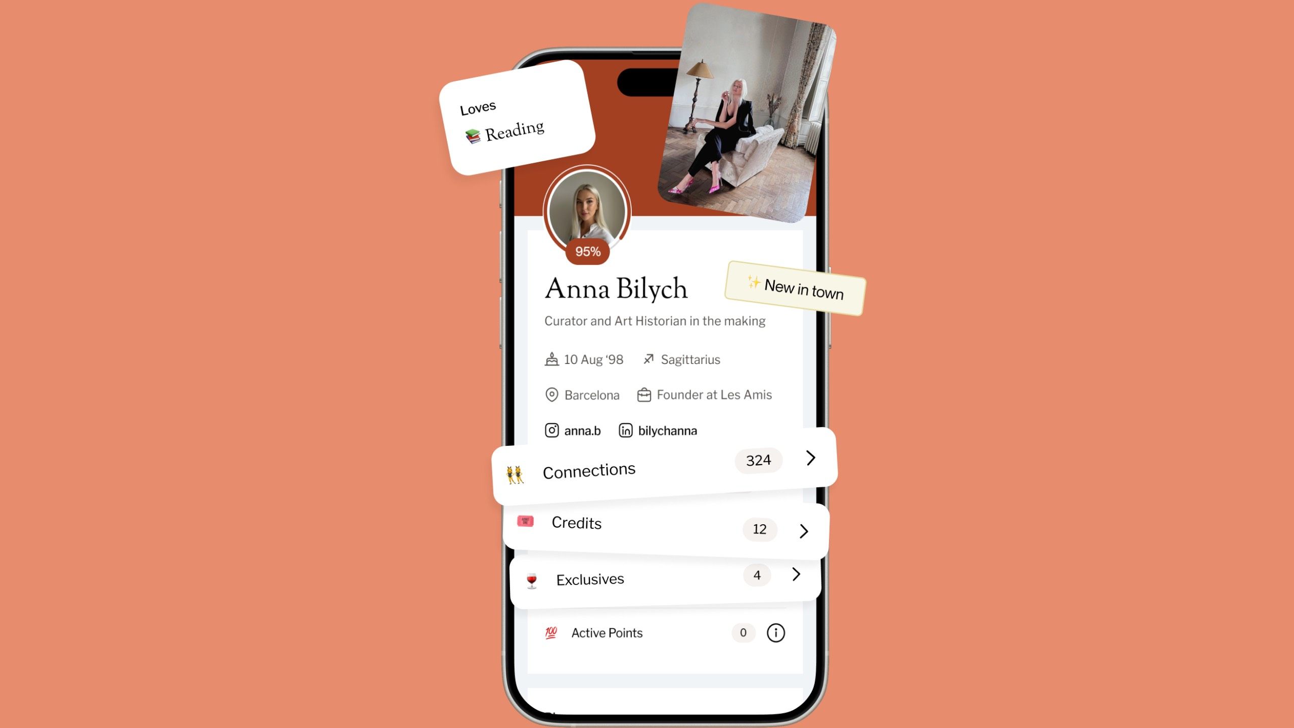 les amis app profile